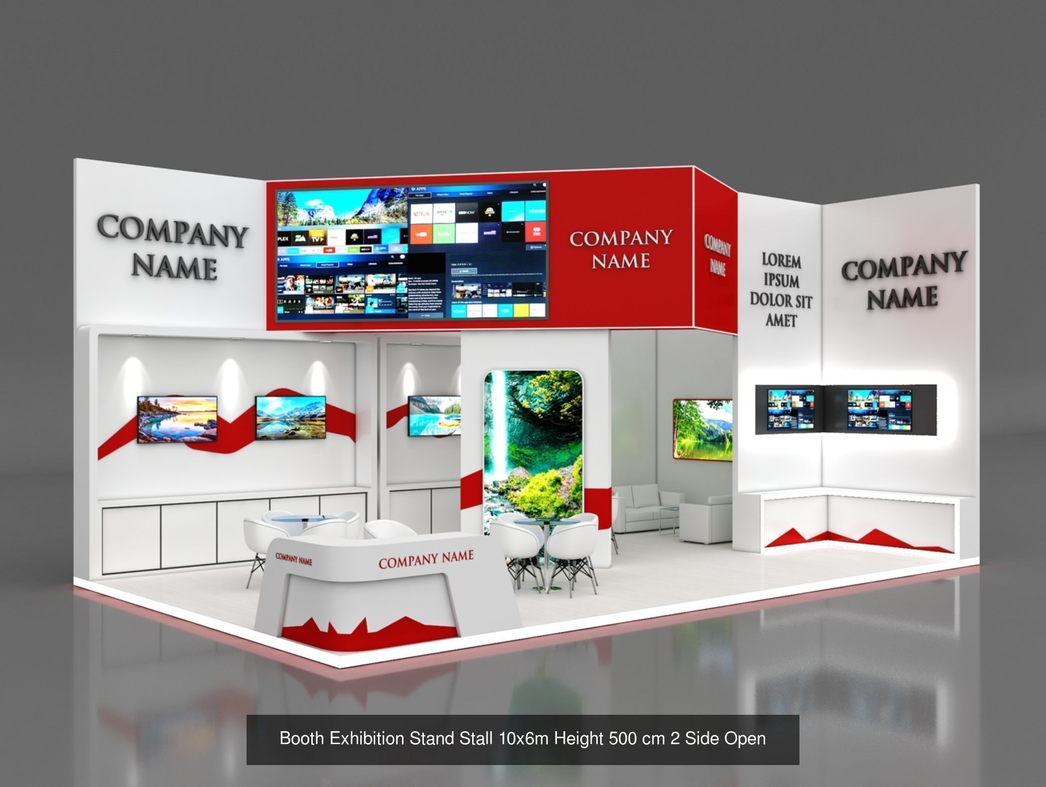 150 Exhibition Stand Stall Booth 150 3D model 3D Model Collection_109