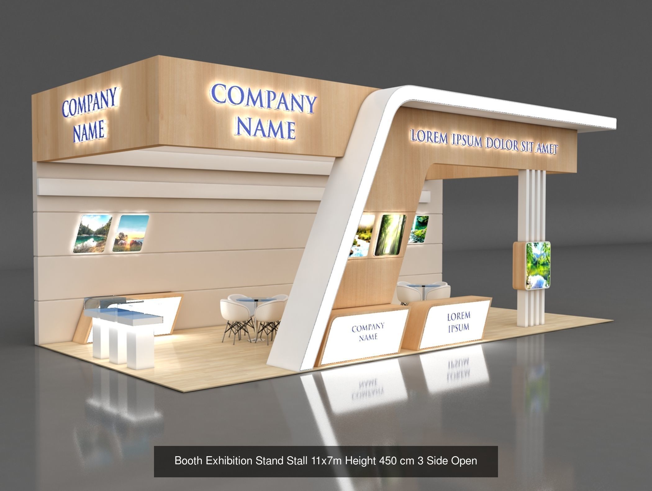 150 Exhibition Stand Stall Booth 150 3D model 3D Model Collection_119