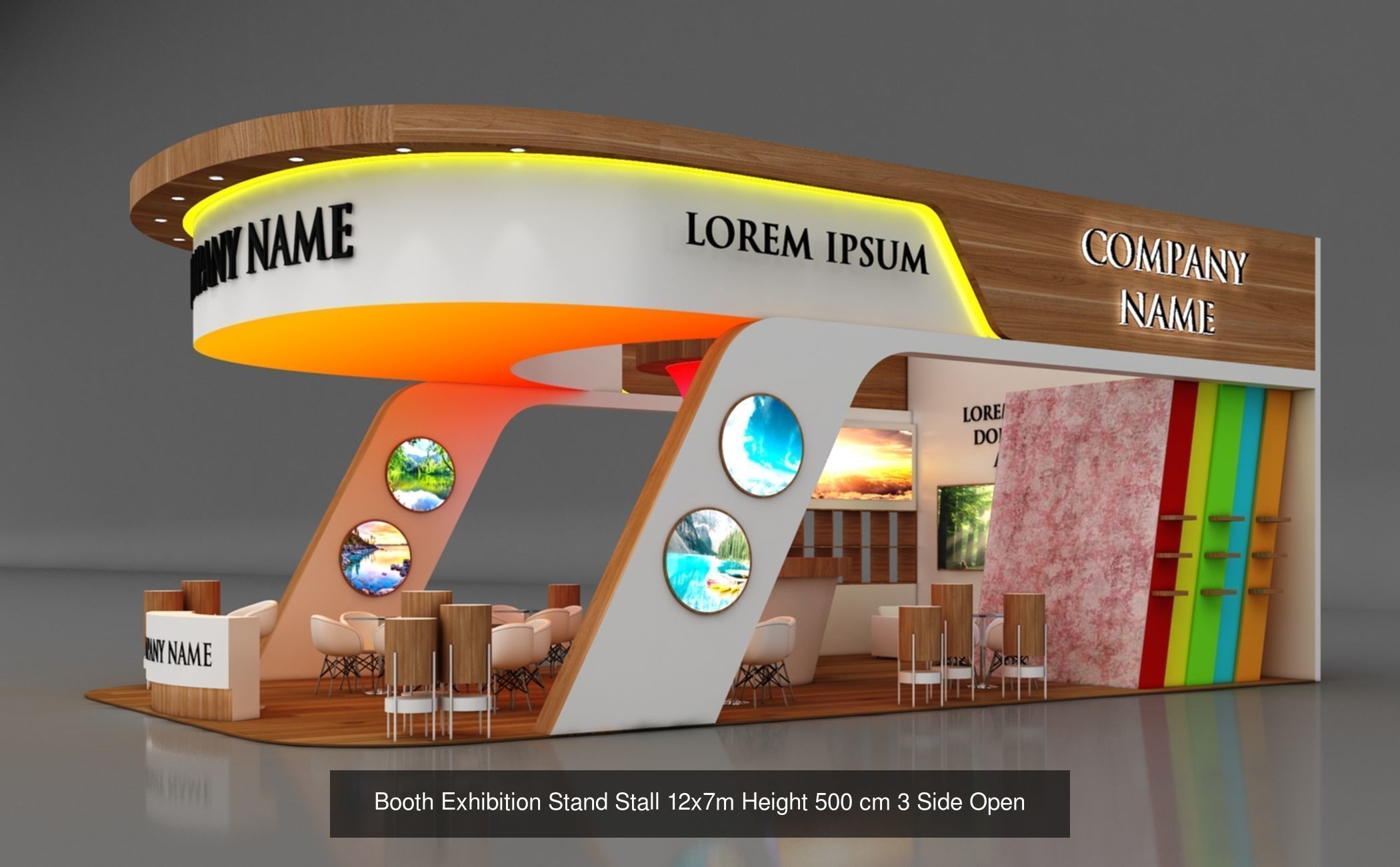150 Exhibition Stand Stall Booth 150 3D model 3D Model Collection_165