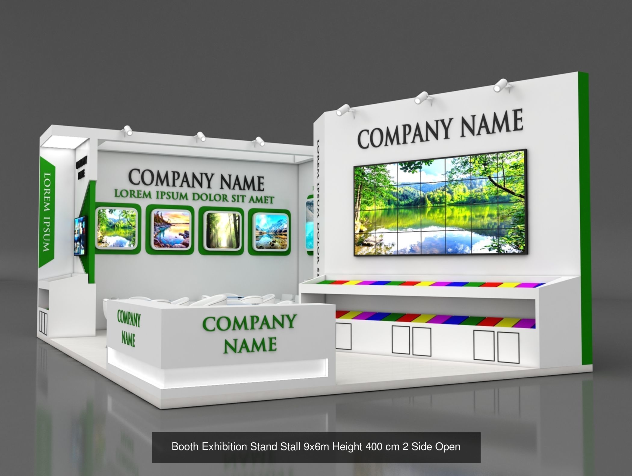 150 Exhibition Stand Stall Booth 150 3D model 3D Model Collection_51