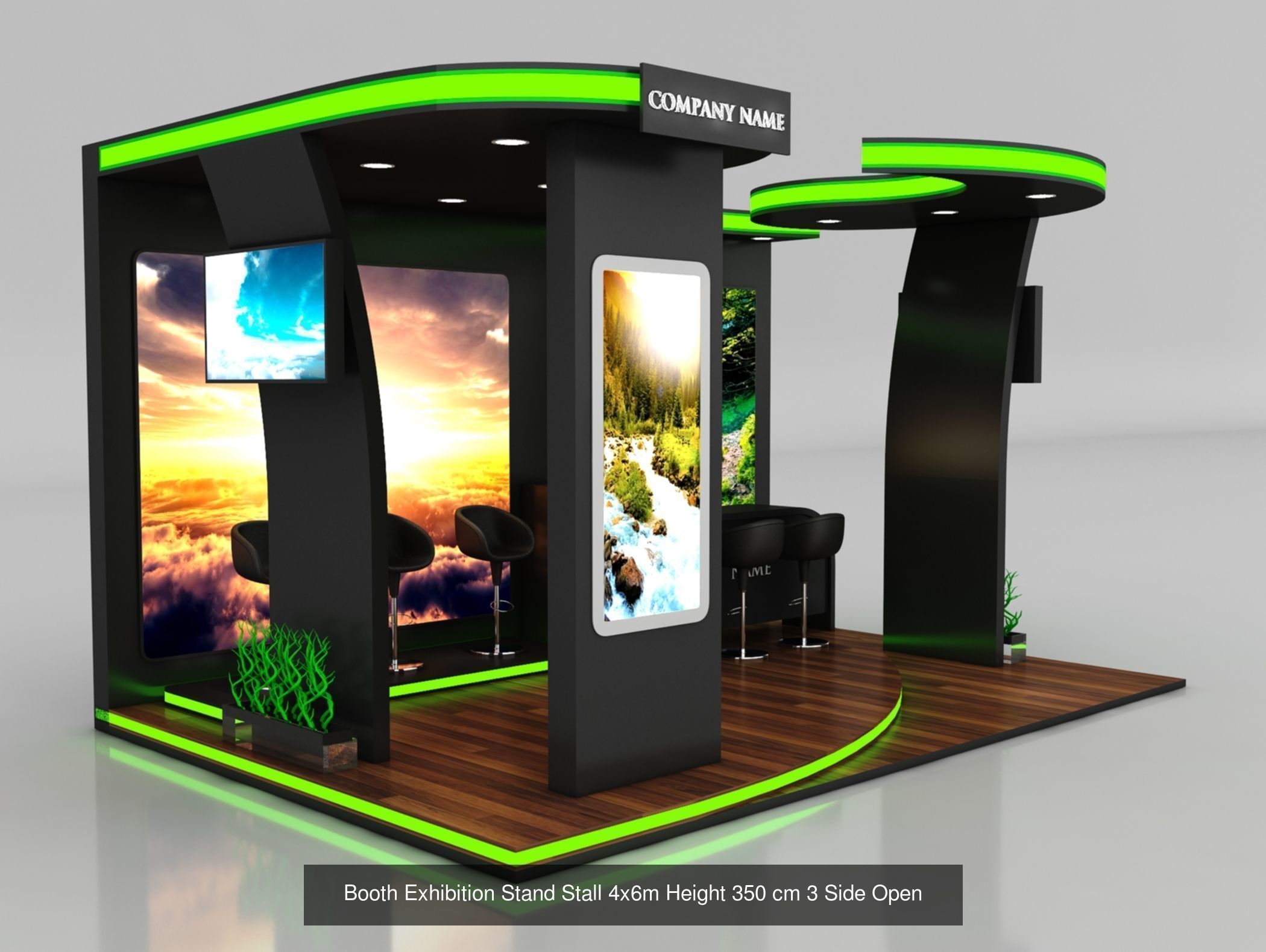 150 Exhibition Stand Stall Booth 150 3D model 3D Model Collection_83