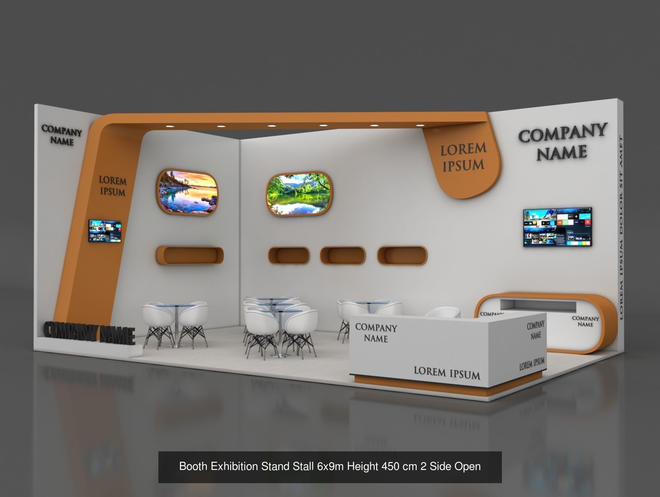 150 Exhibition Stand Stall Booth 150 3D model 3D Model Collection_24