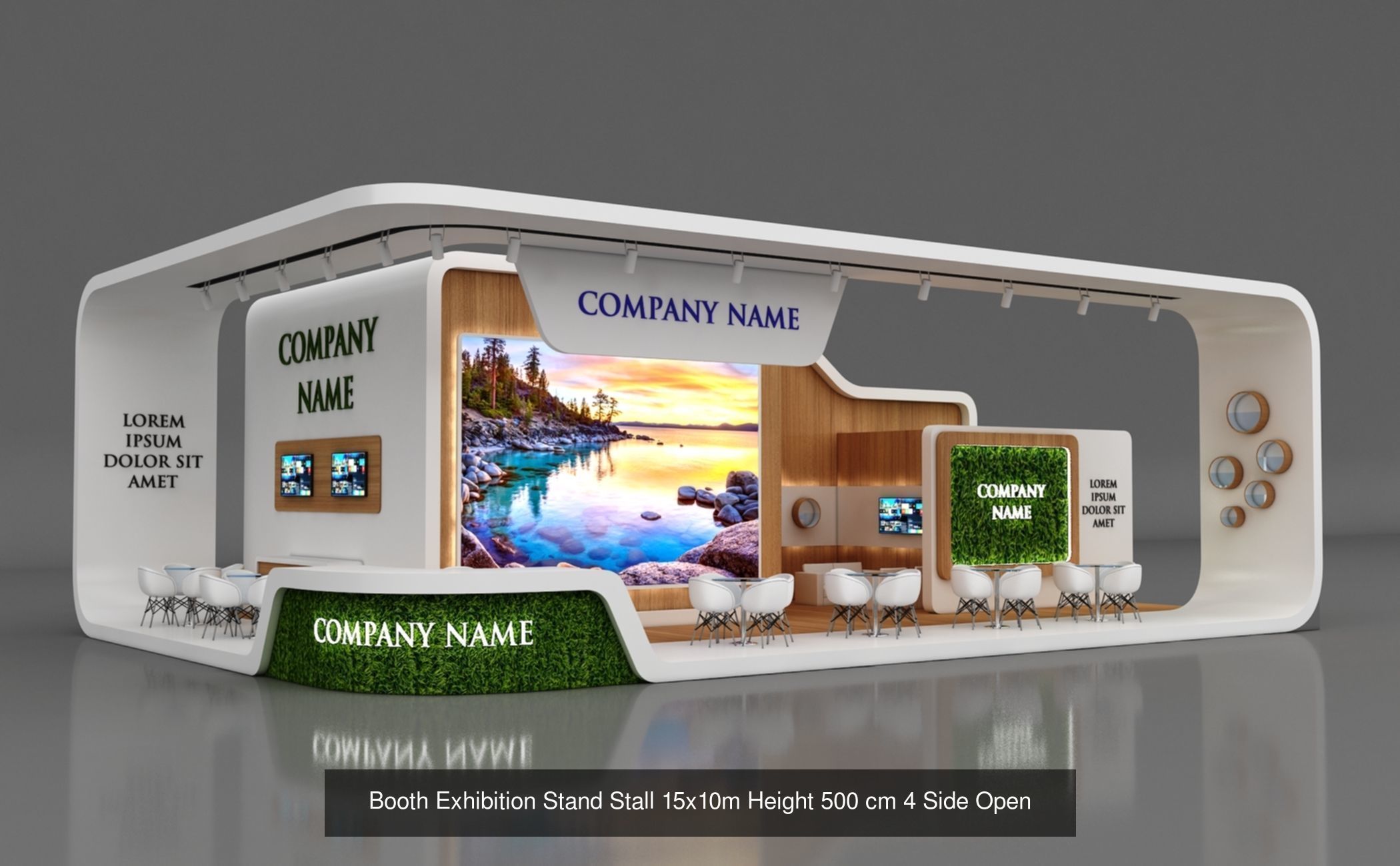 150 Exhibition Stand Stall Booth 150 3D model 3D Model Collection_117