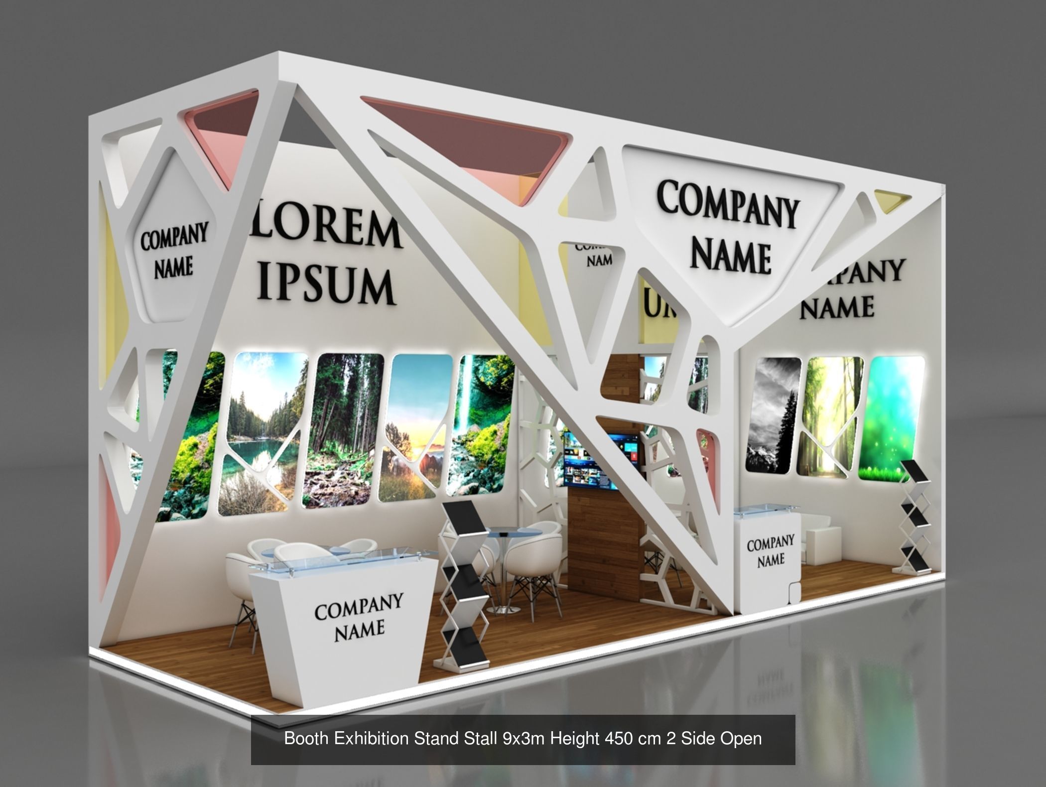 150 Exhibition Stand Stall Booth 150 3D model 3D Model Collection_144