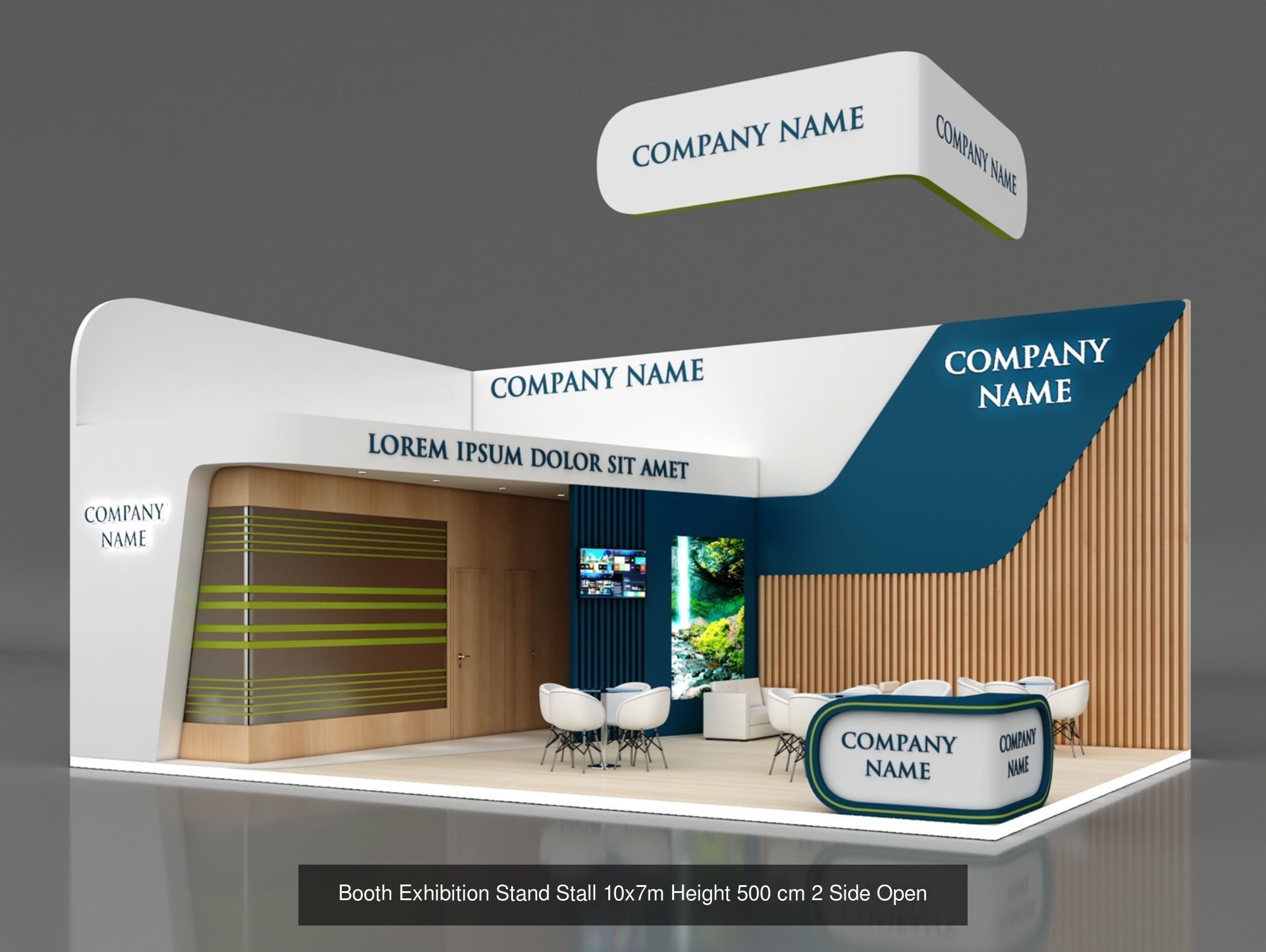 150 Exhibition Stand Stall Booth 150 3D model 3D Model Collection_110