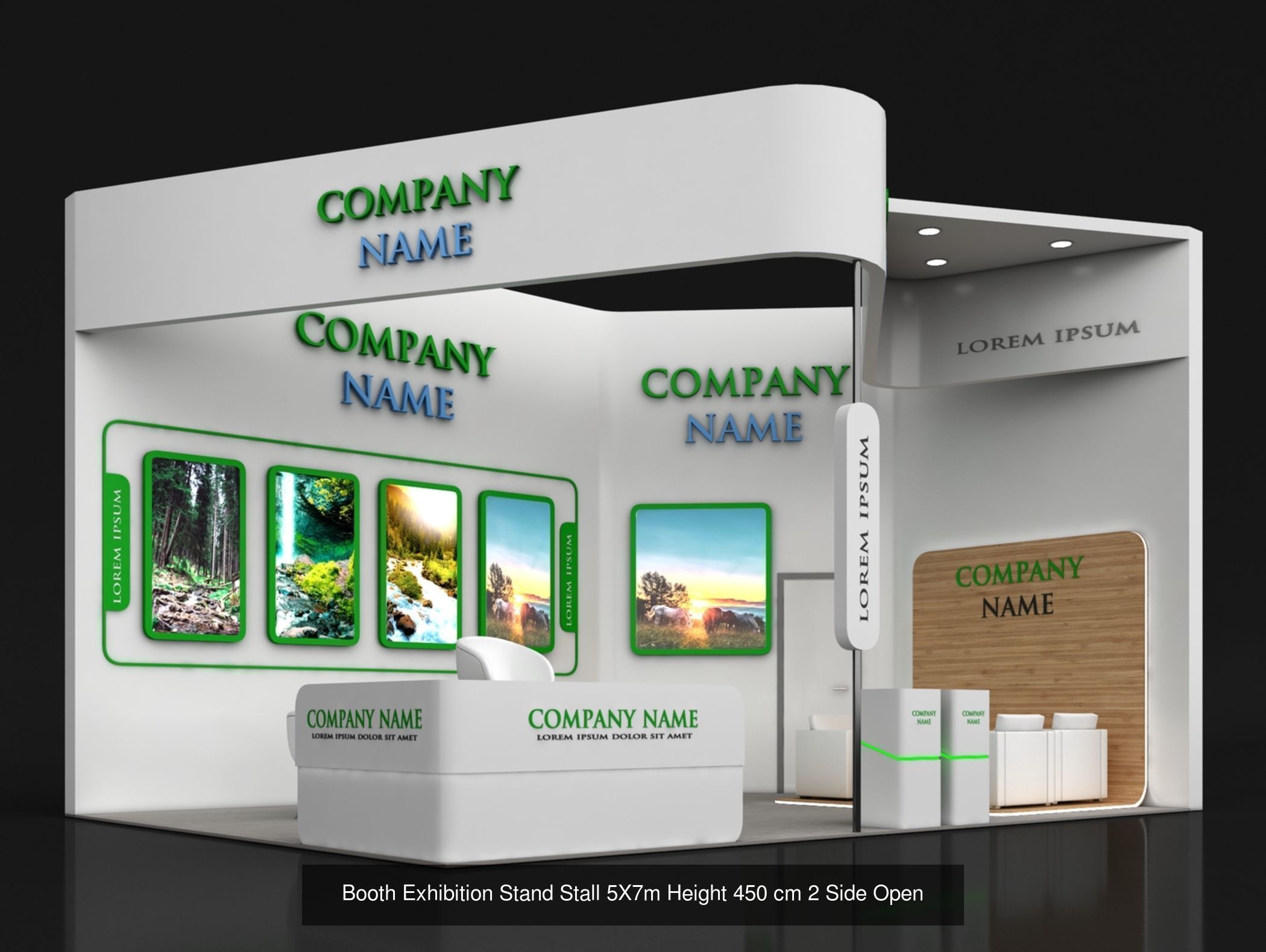 150 Exhibition Stand Stall Booth 150 3D model 3D Model Collection_43
