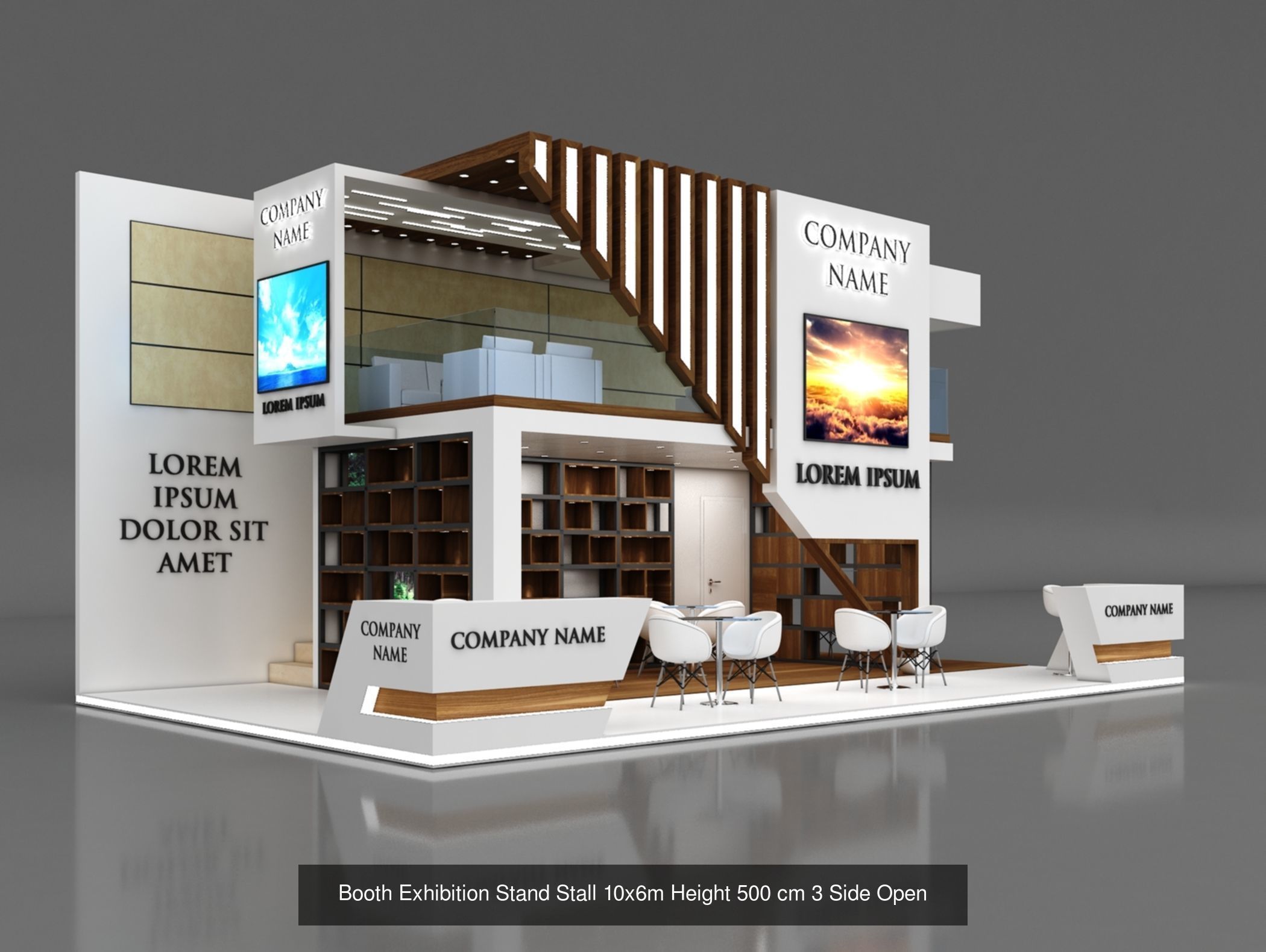 150 Exhibition Stand Stall Booth 150 3D model 3D Model Collection_152