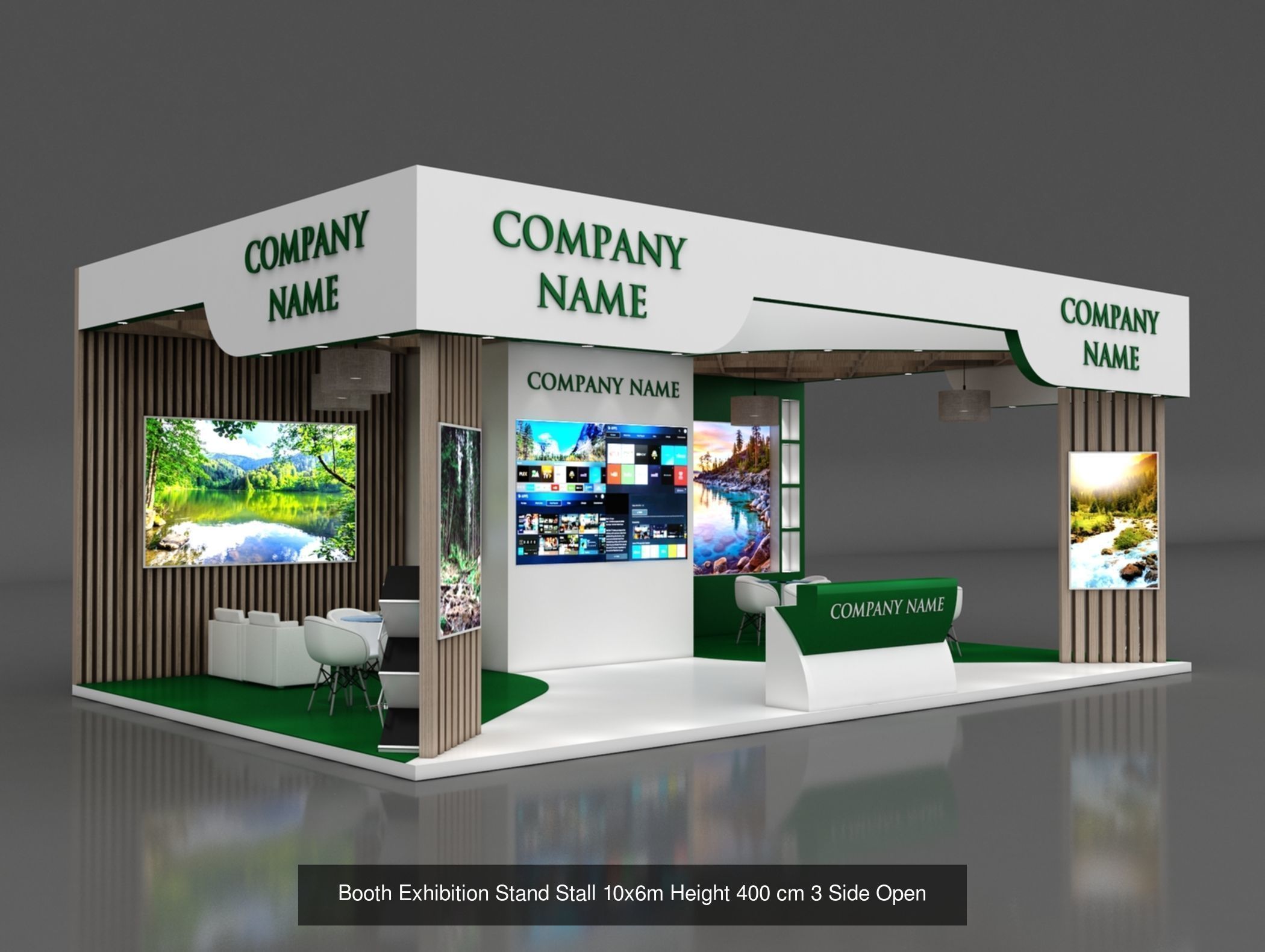 150 Exhibition Stand Stall Booth 150 3D model 3D Model Collection_142