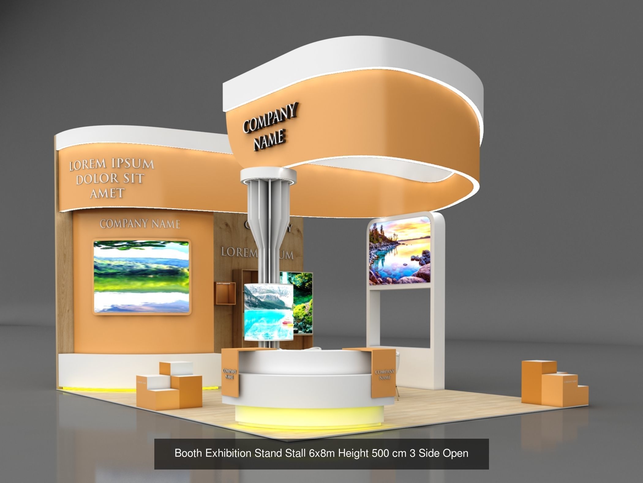 150 Exhibition Stand Stall Booth 150 3D model 3D Model Collection_92