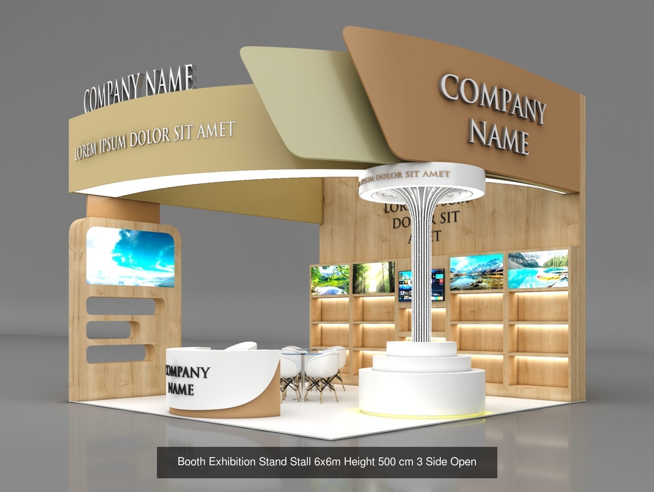 150 Exhibition Stand Stall Booth 150 3D model 3D Model Collection_72