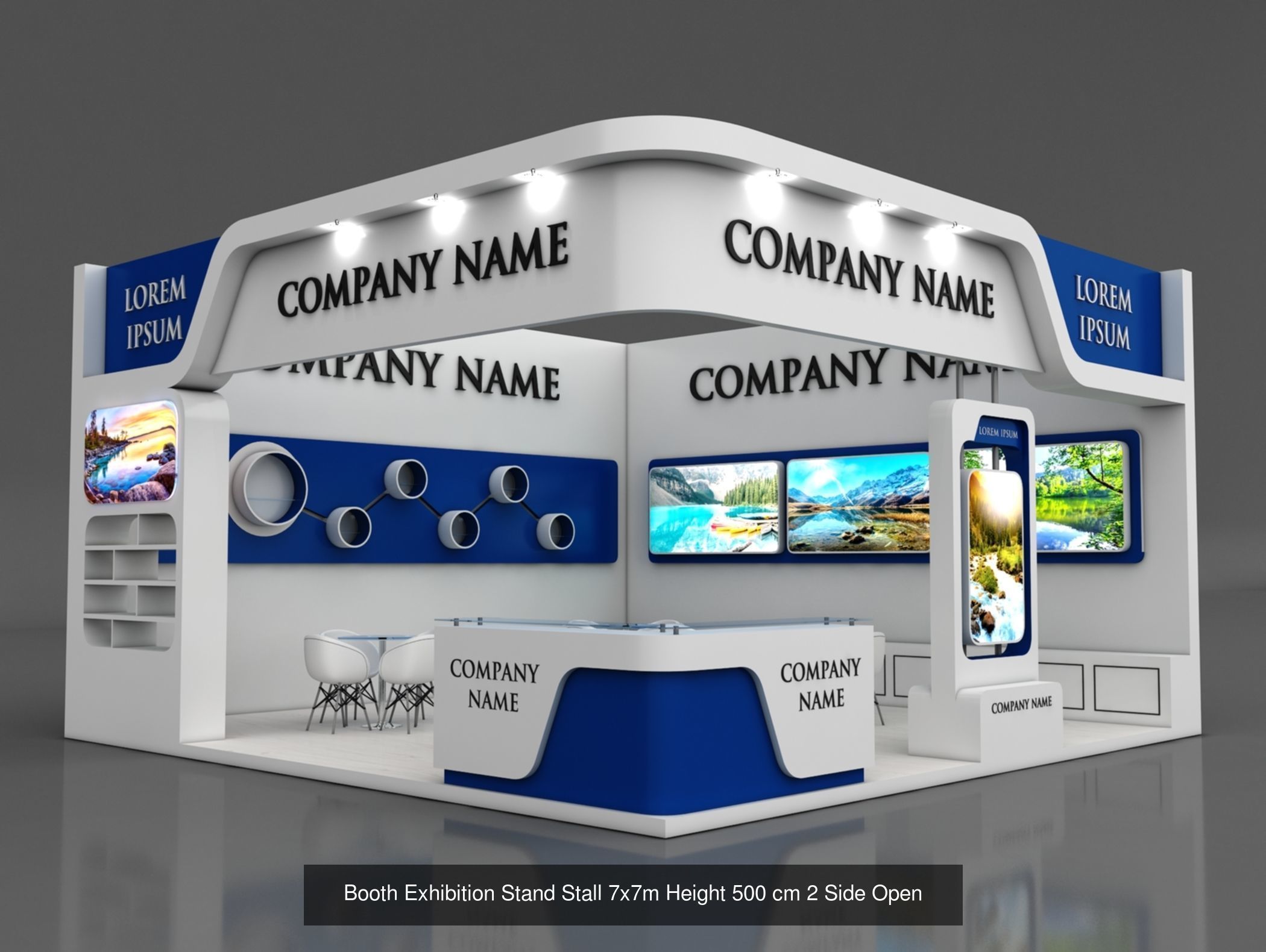 150 Exhibition Stand Stall Booth 150 3D model 3D Model Collection_59