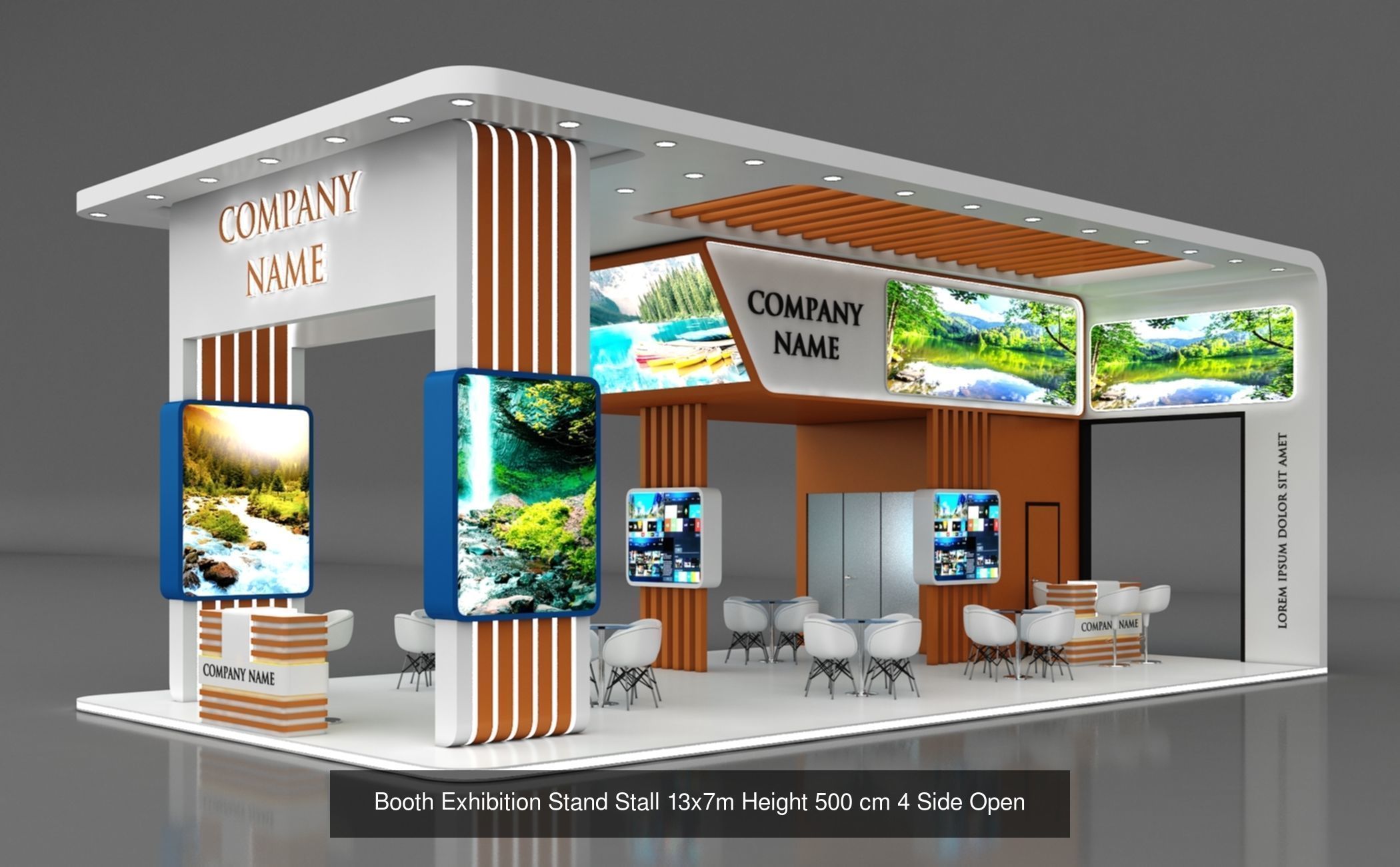 150 Exhibition Stand Stall Booth 150 3D model 3D Model Collection_108