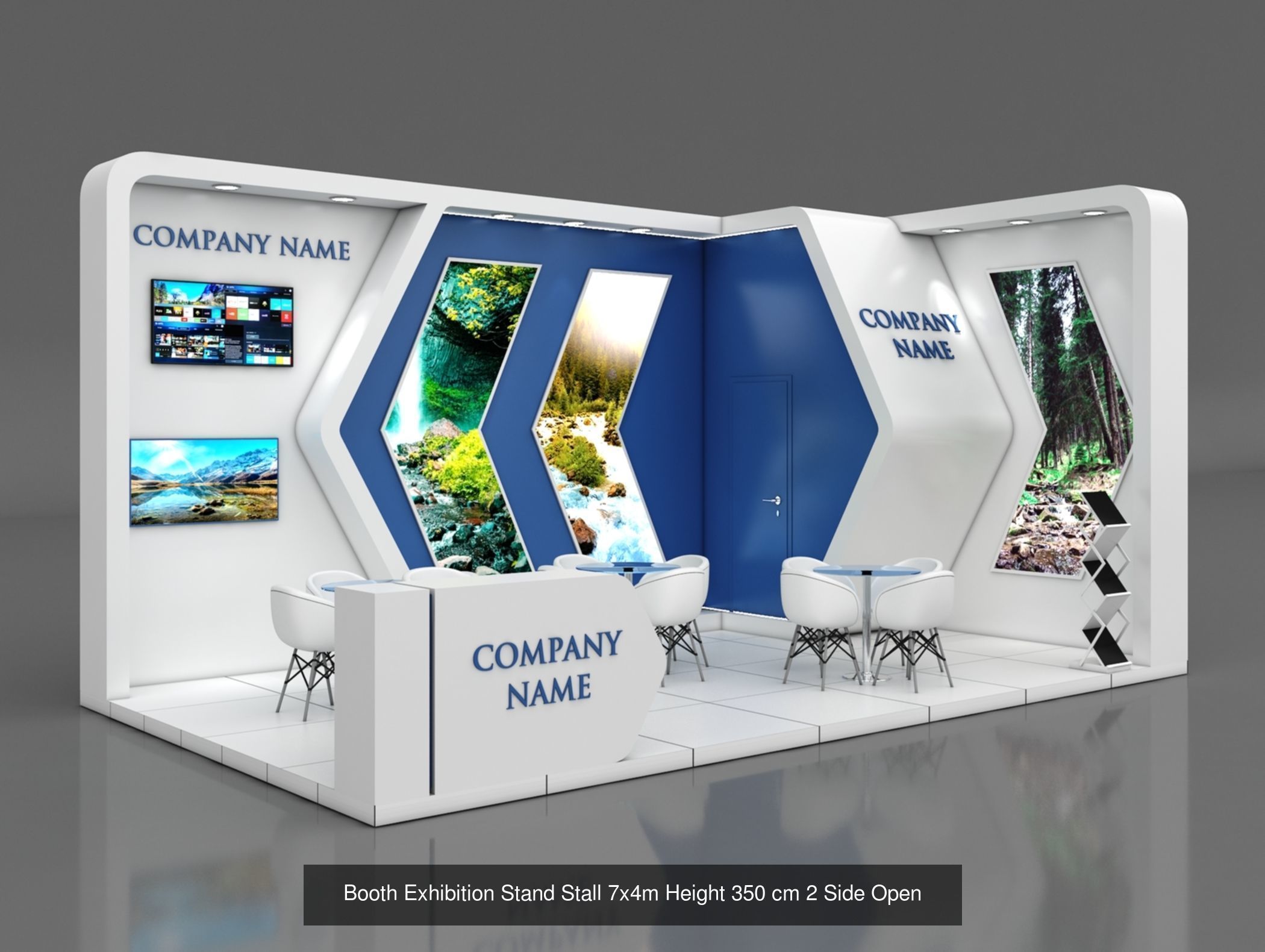 150 Exhibition Stand Stall Booth 150 3D model 3D Model Collection_145