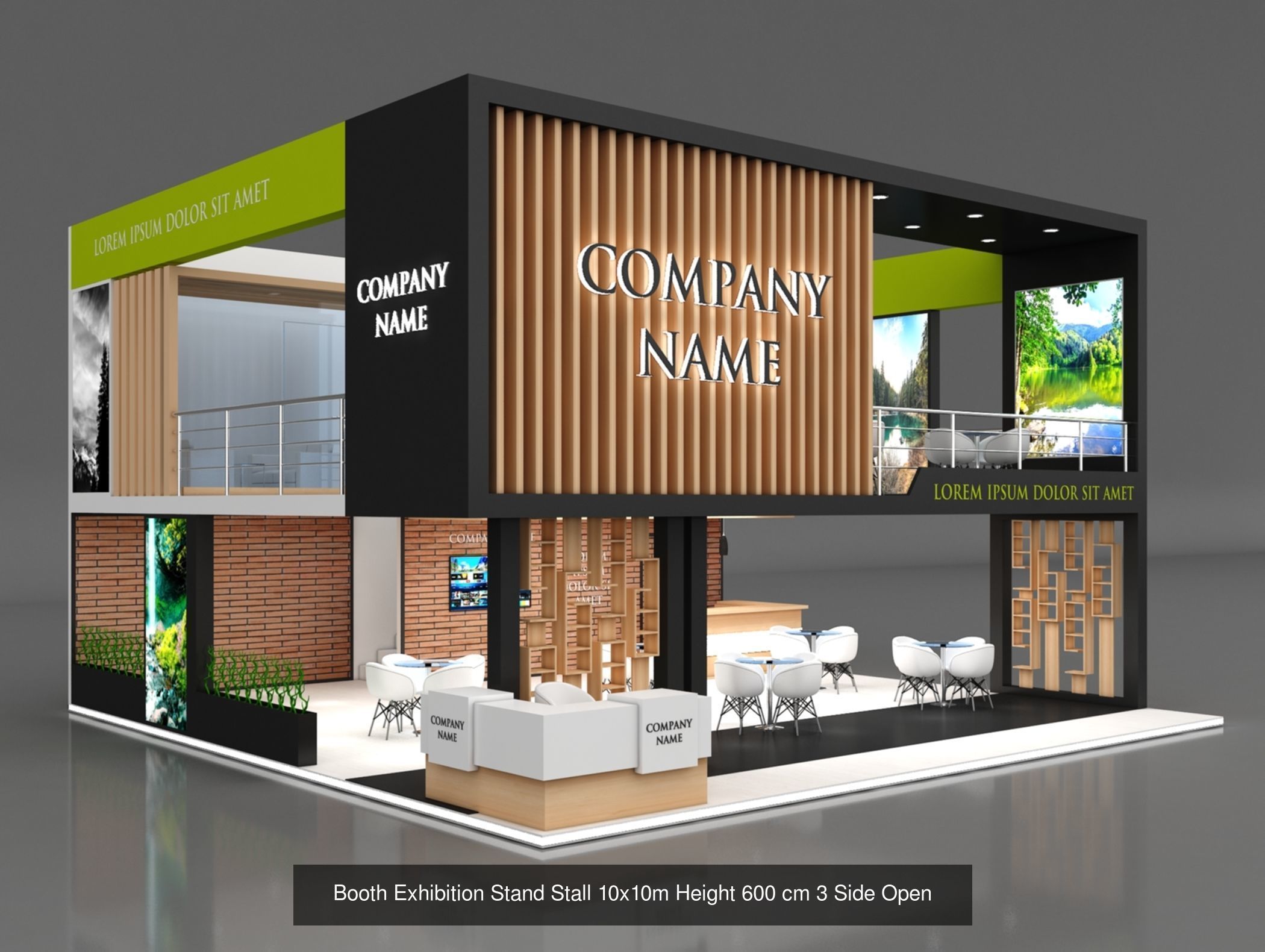150 Exhibition Stand Stall Booth 150 3D model 3D Model Collection_151
