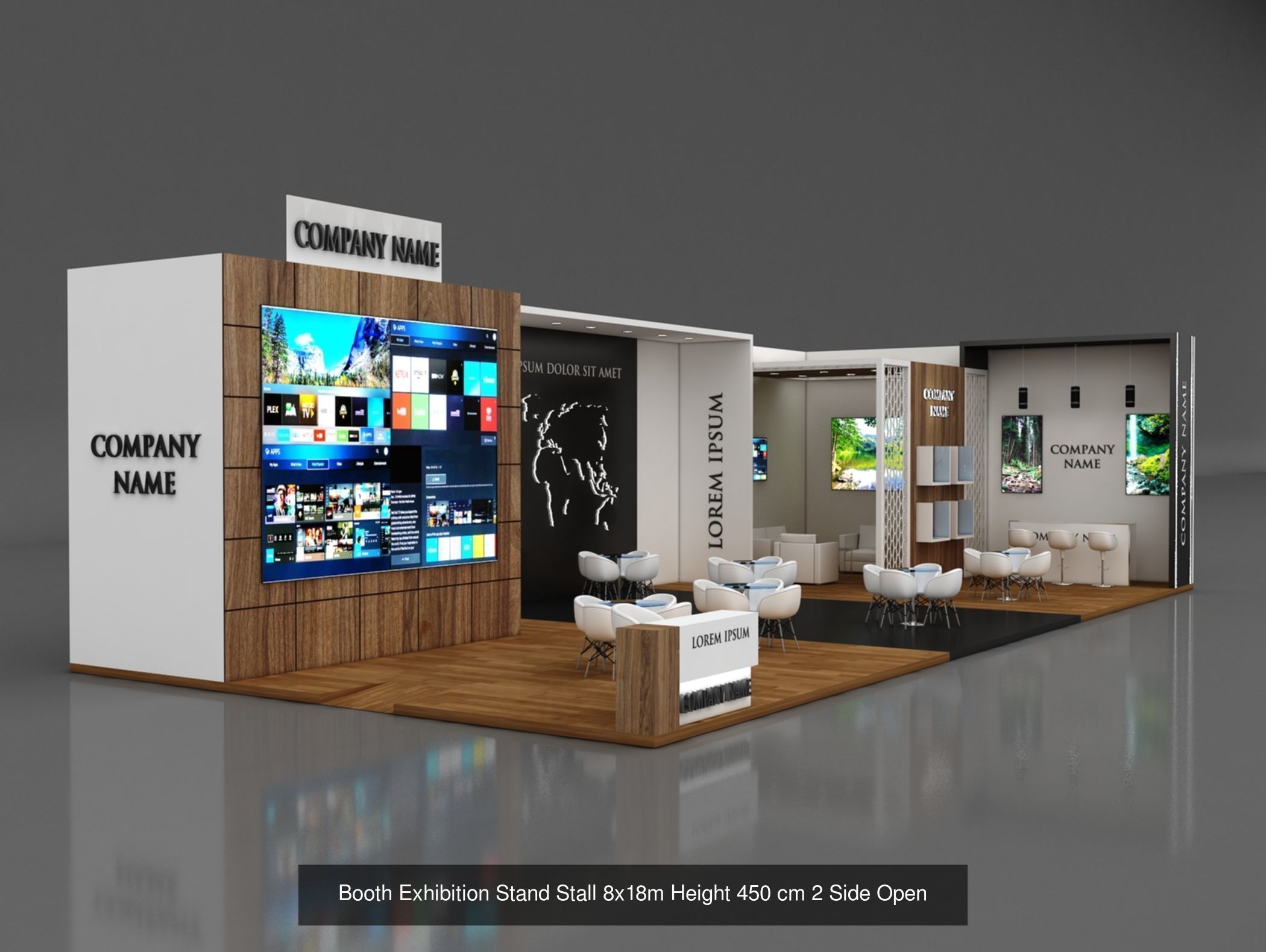 150 Exhibition Stand Stall Booth 150 3D model 3D Model Collection_103