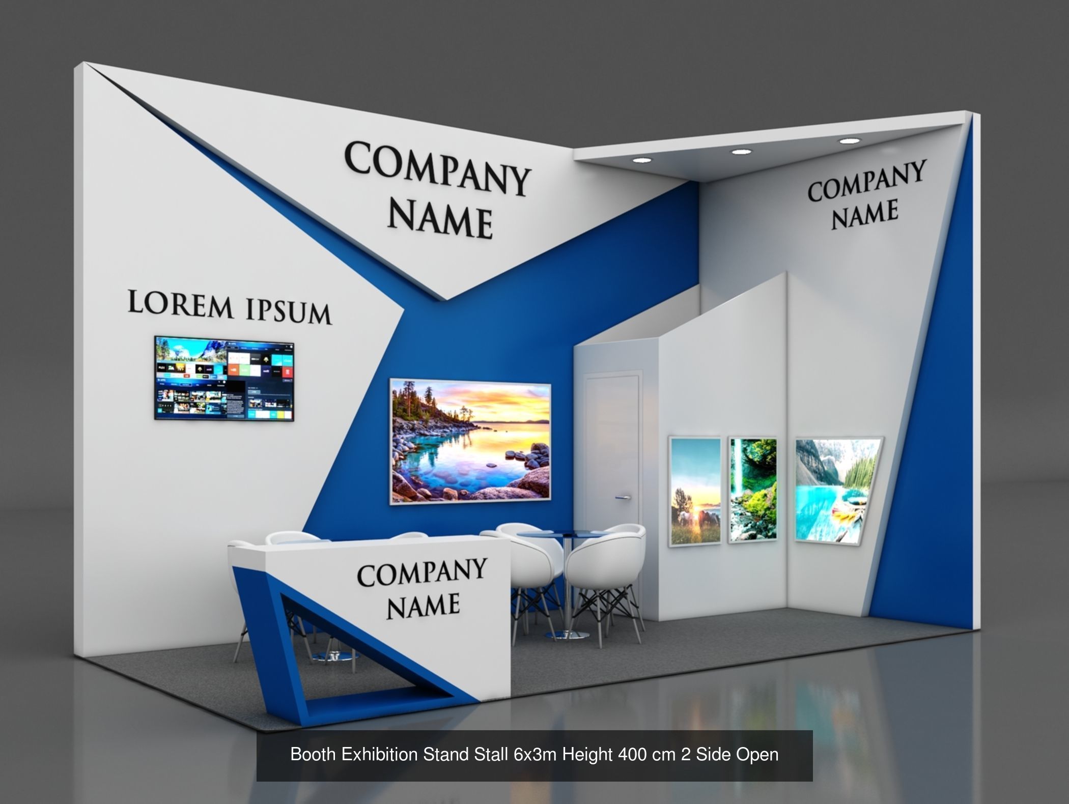 150 Exhibition Stand Stall Booth 150 3D model 3D Model Collection_98