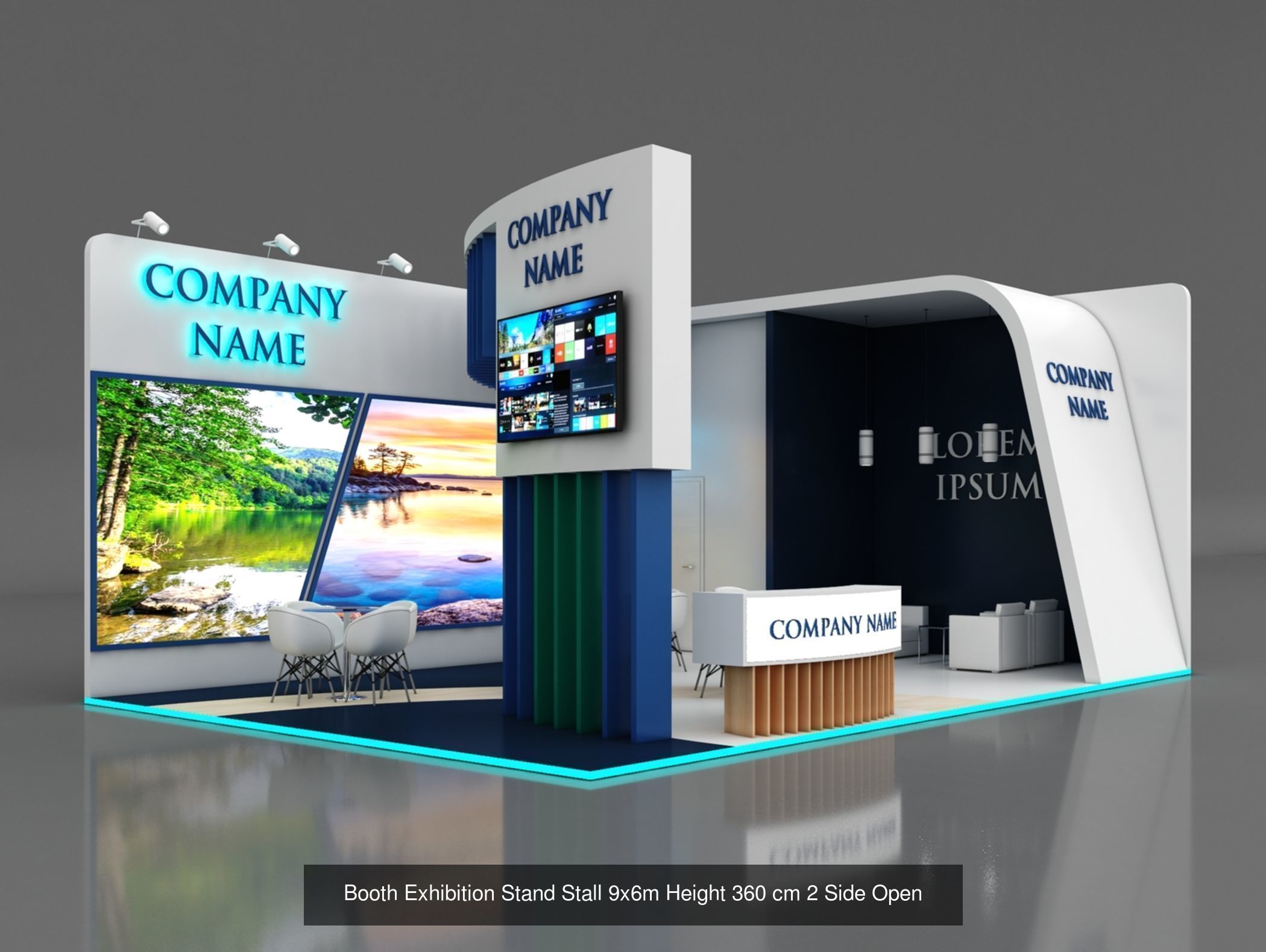 150 Exhibition Stand Stall Booth 150 3D model 3D Model Collection_160