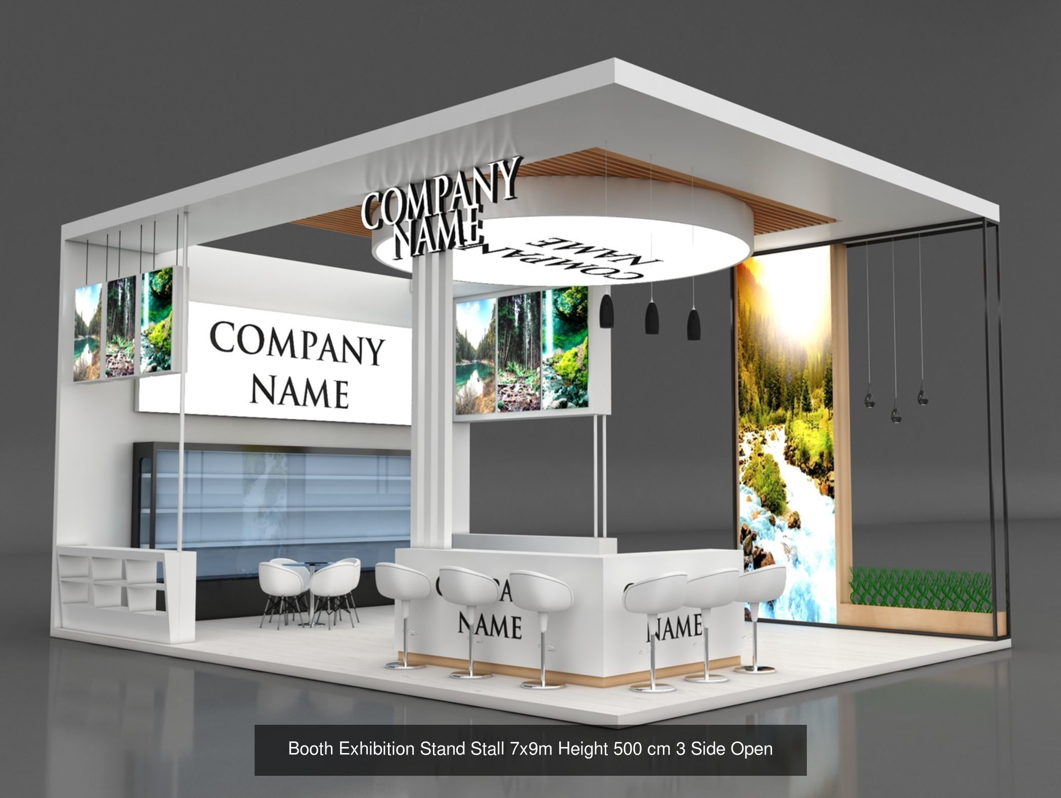 150 Exhibition Stand Stall Booth 150 3D model 3D Model Collection_56