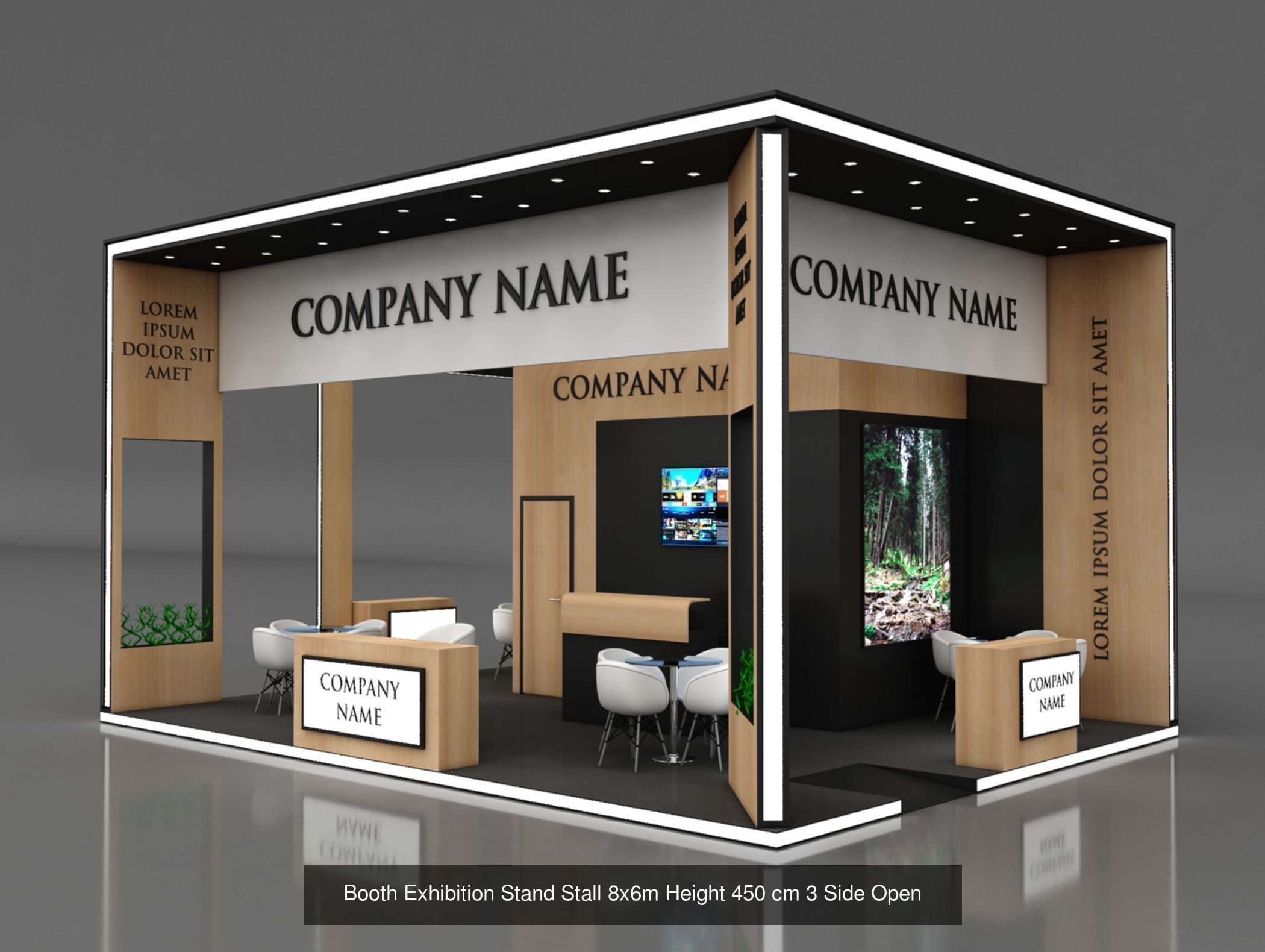 150 Exhibition Stand Stall Booth 150 3D model 3D Model Collection_112