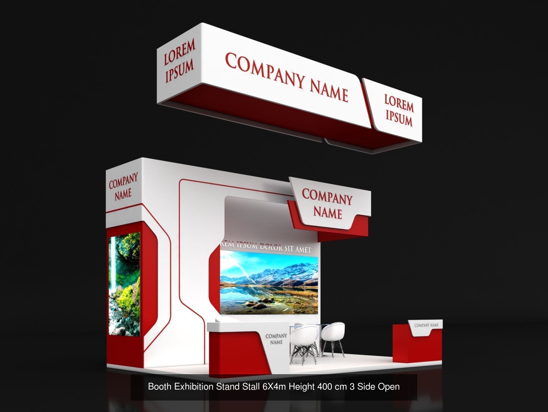 150 Exhibition Stand Stall Booth 150 3D model 3D Model Collection_39