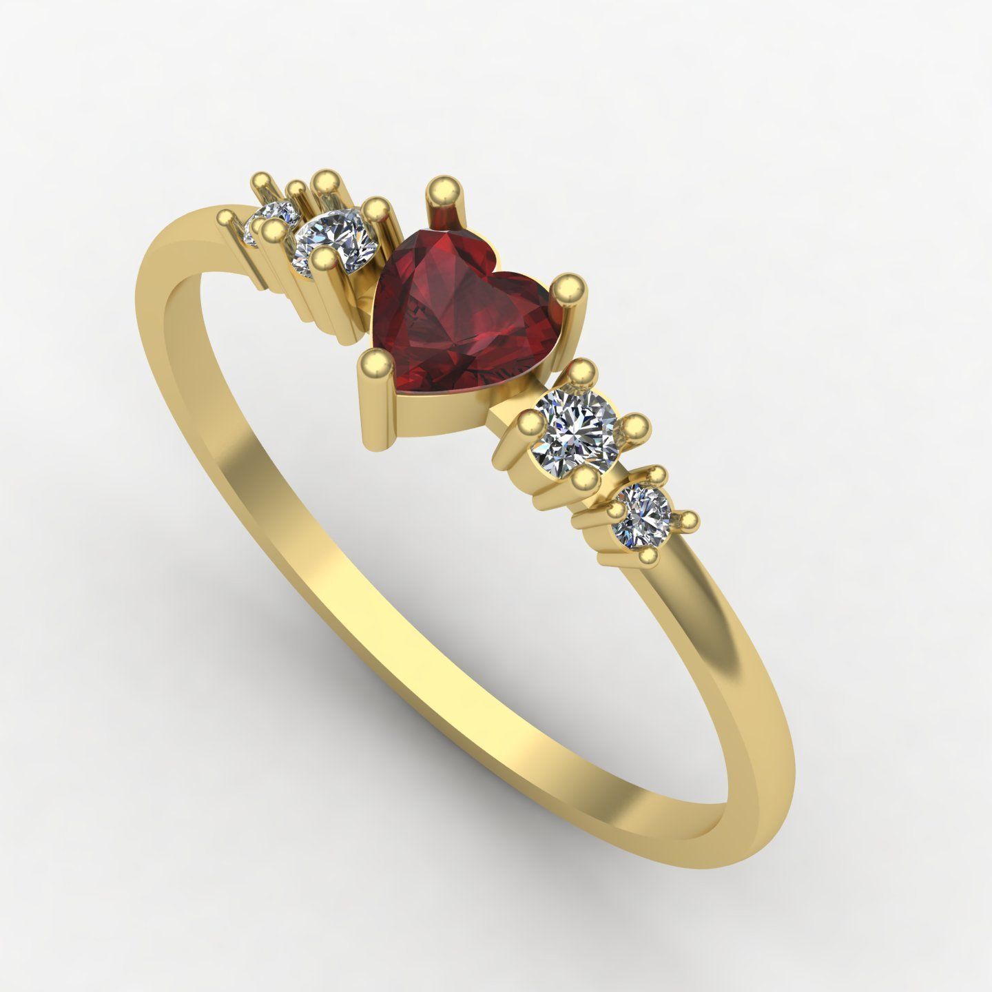 woman ring3 3D print model_3