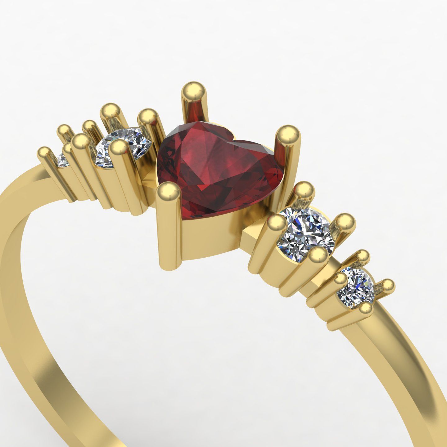 woman ring3 3D print model_6