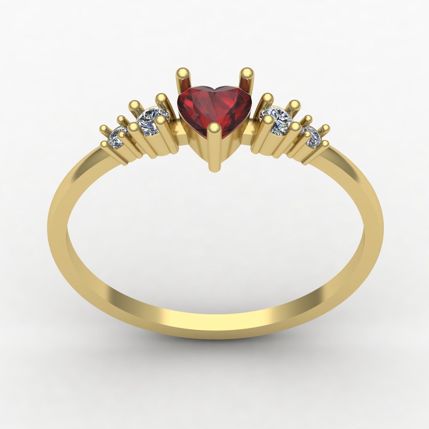 woman ring3 3D print model_1