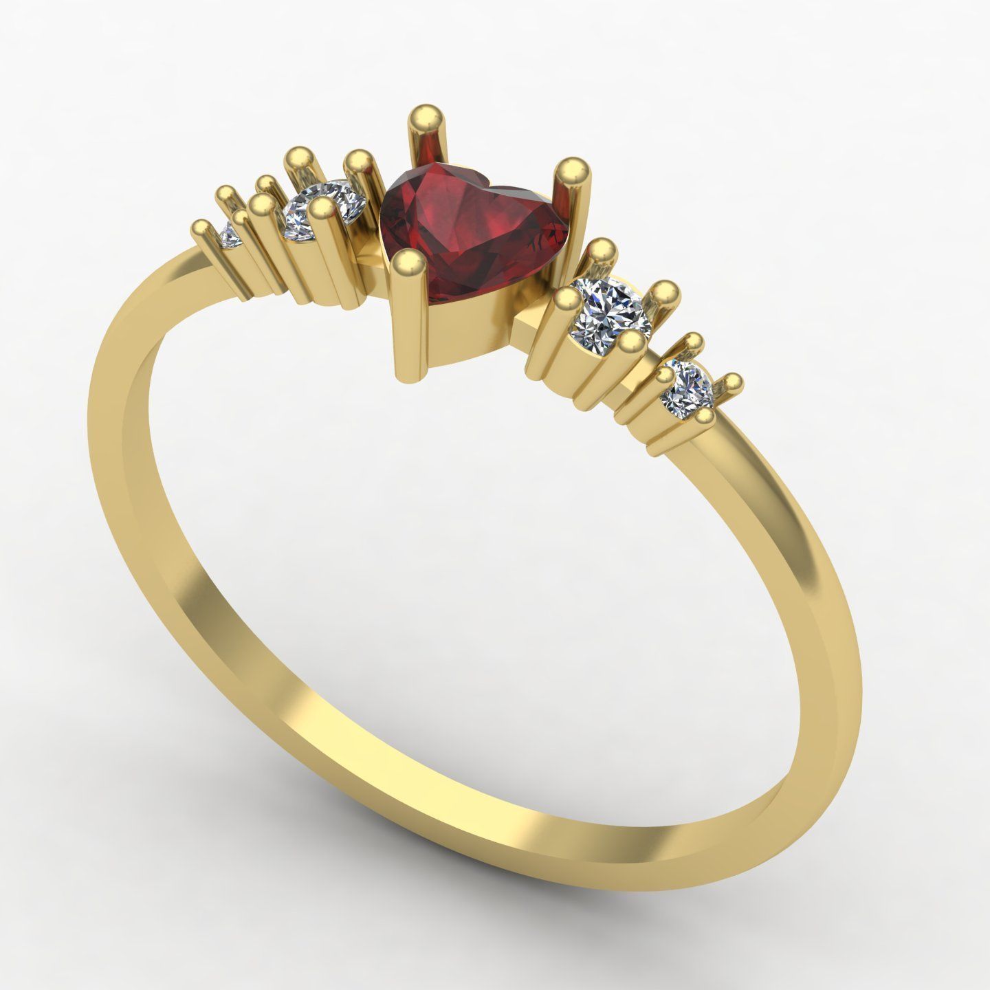 woman ring3 3D print model_2