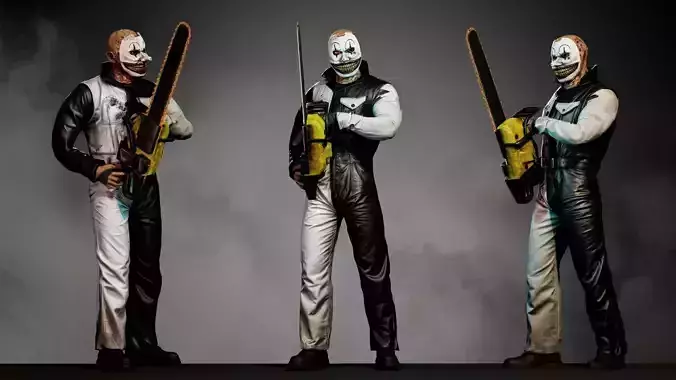 MANIAC KILLER 7 in 1 Low-poly 3D model