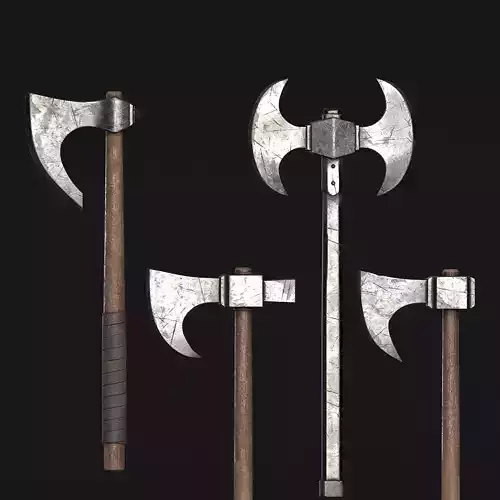 Medieval War Axe - PBR Asset