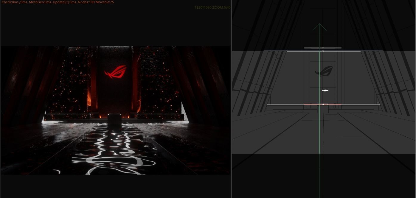 Realistic science fiction future space virtual building scene 3D model_3