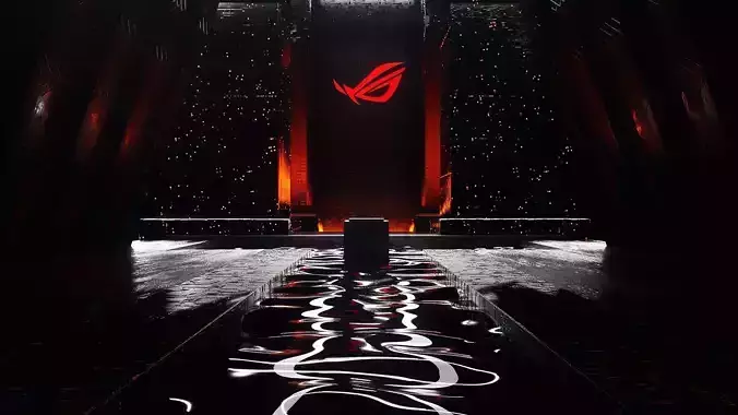 Realistic science fiction future space virtual building scene 3D model