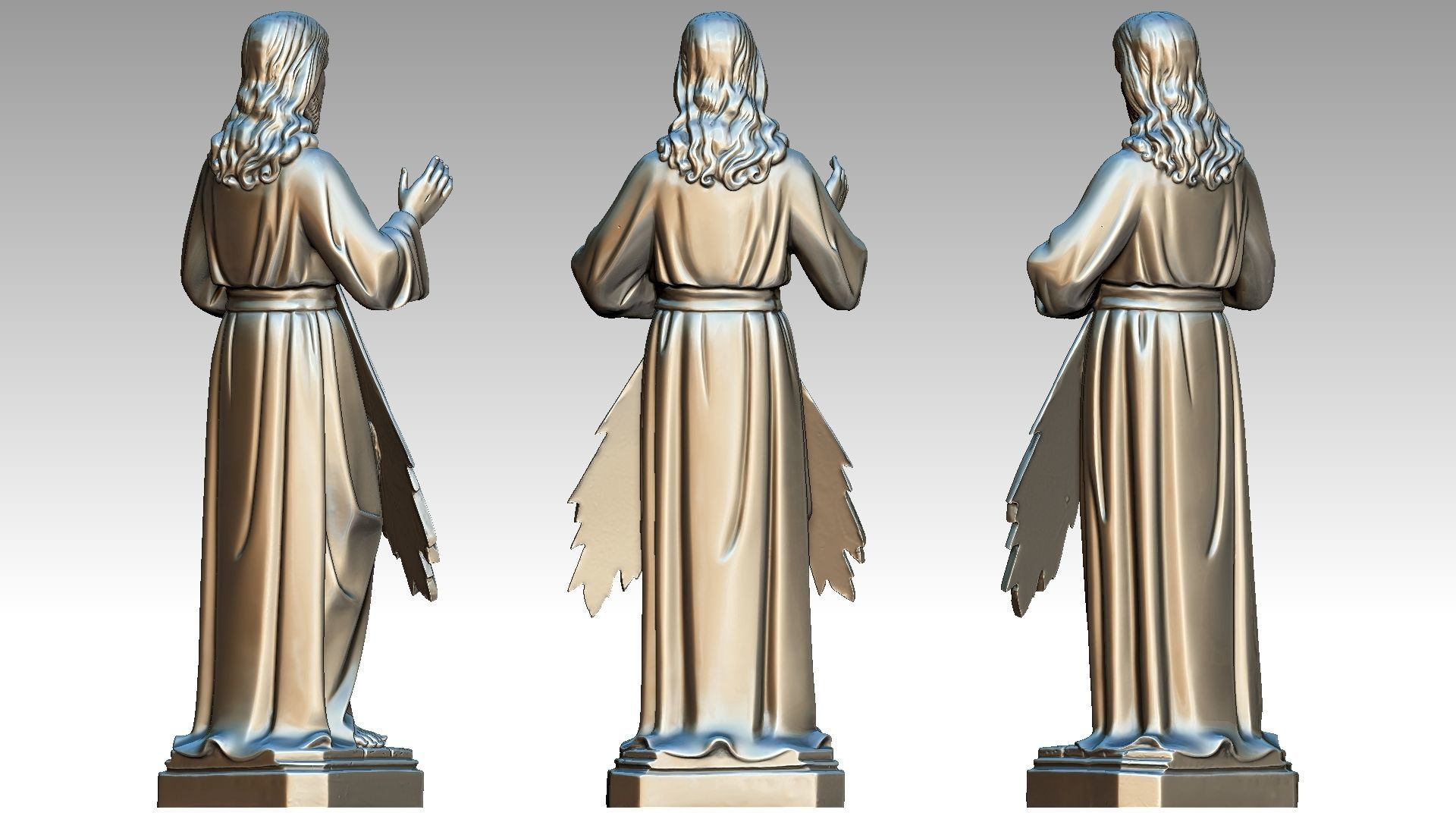 Jesus Christ - Devine Mercy 3D print model_5