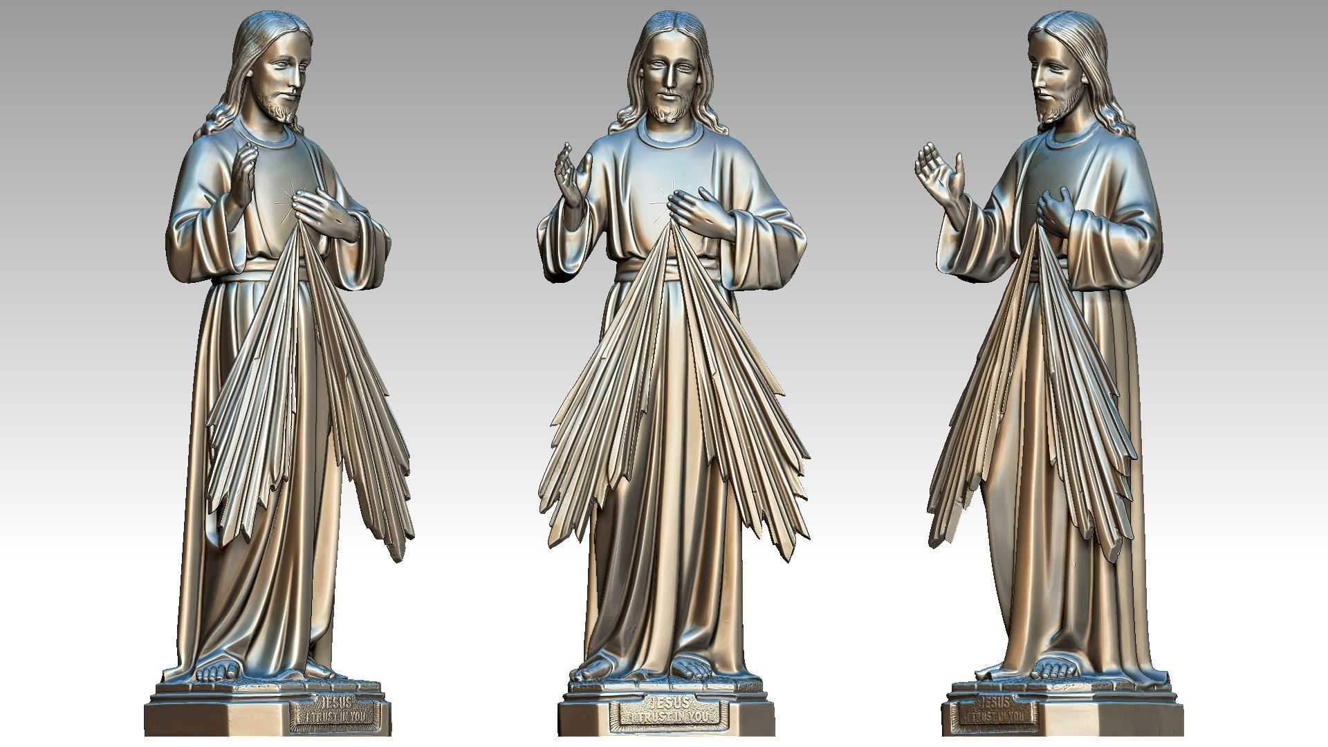 Jesus Christ - Devine Mercy 3D print model_7