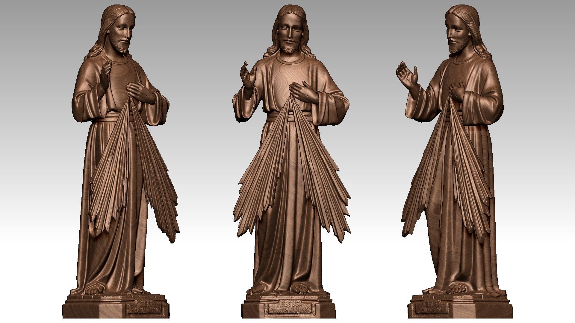 Jesus Christ - Devine Mercy 3D print model_14