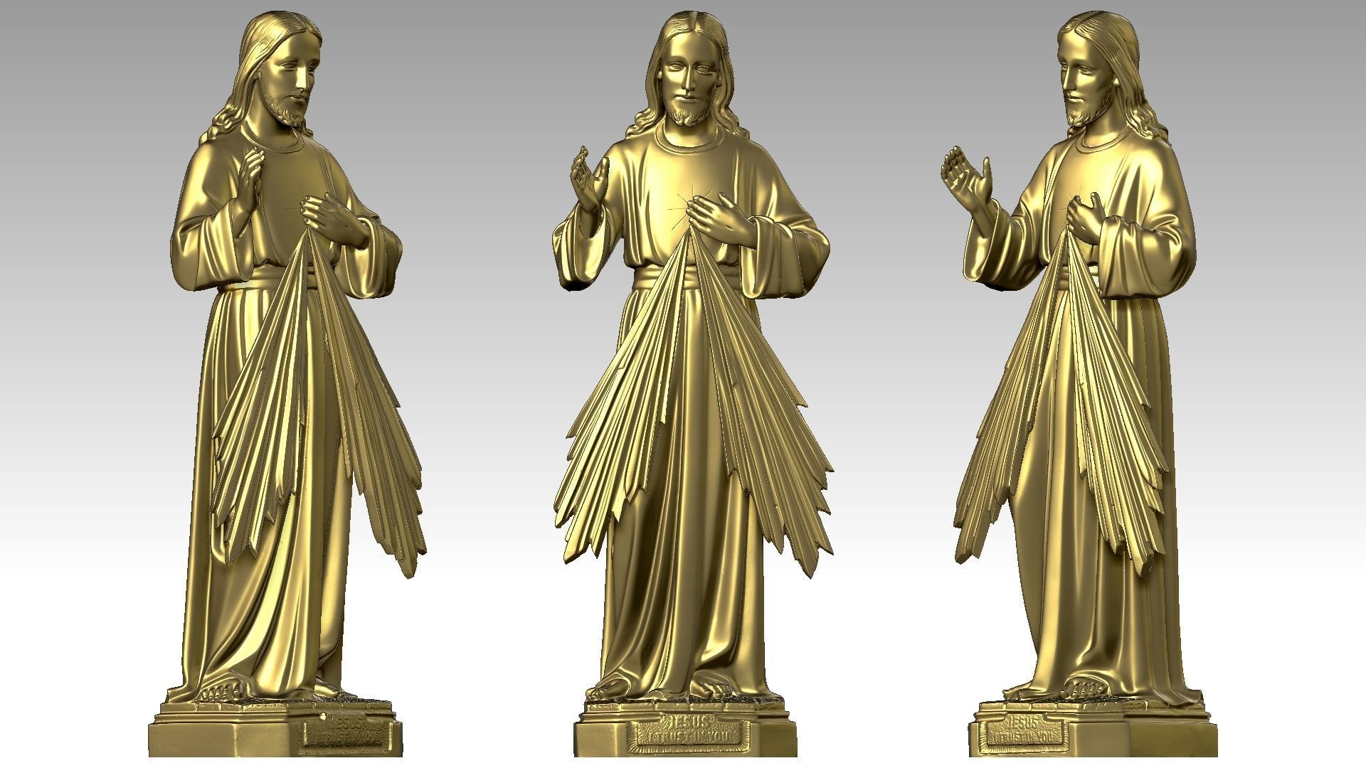 Jesus Christ - Devine Mercy 3D print model_10