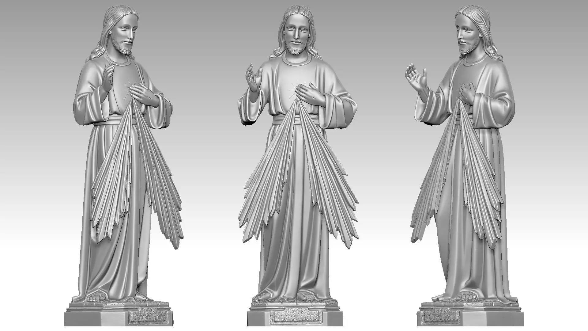 Jesus Christ - Devine Mercy 3D print model_0