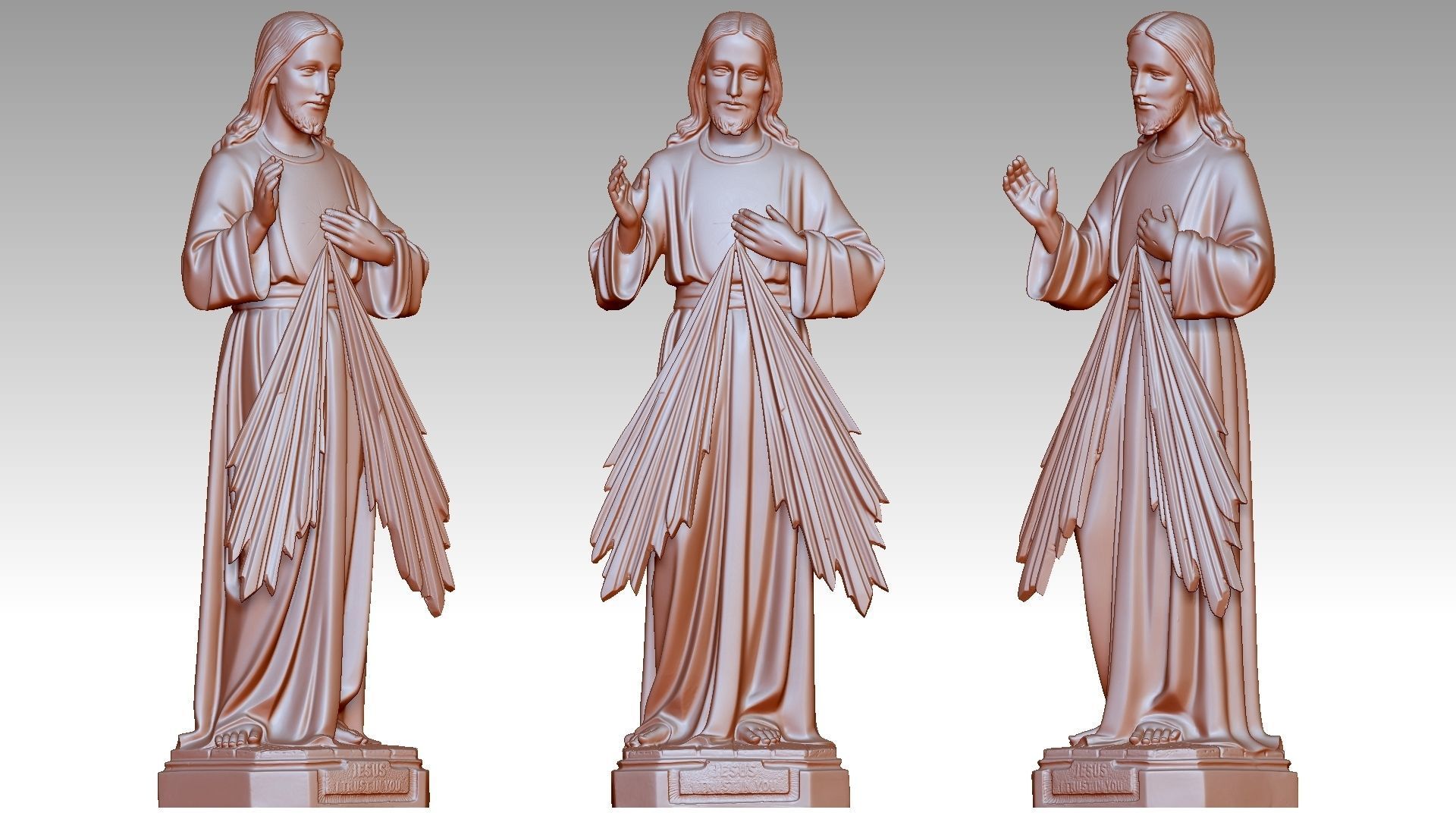 Jesus Christ - Devine Mercy 3D print model_13