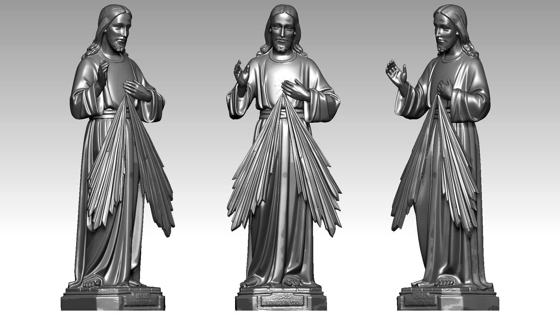 Jesus Christ - Devine Mercy 3D print model_3