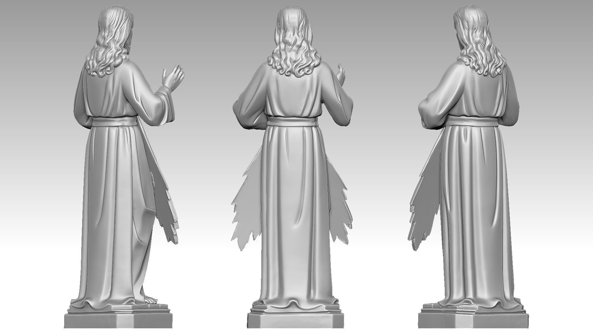 Jesus Christ - Devine Mercy 3D print model_6