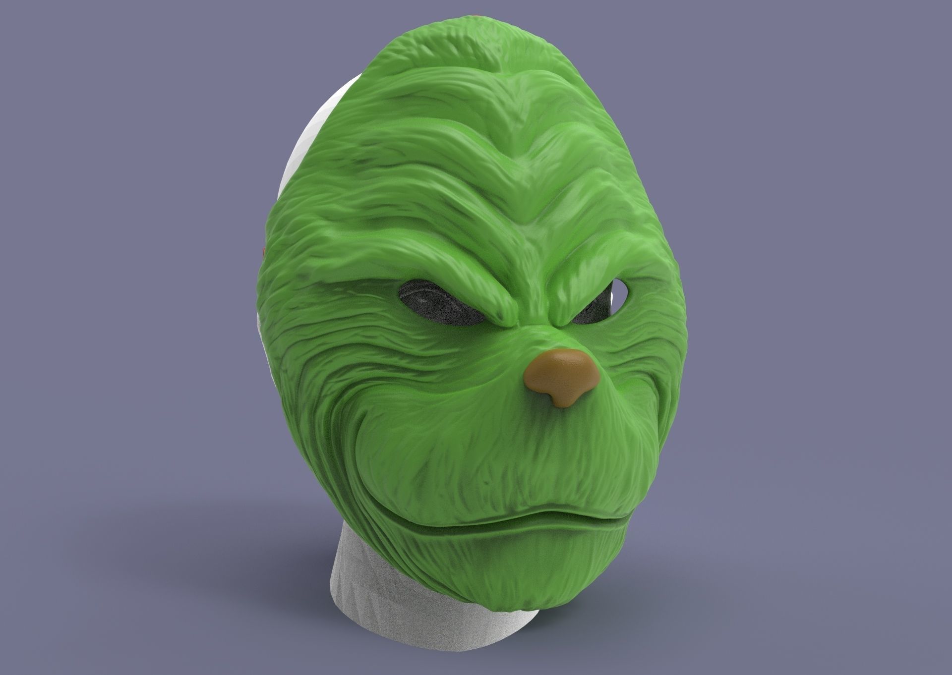 Grinch mask 3D print model_14