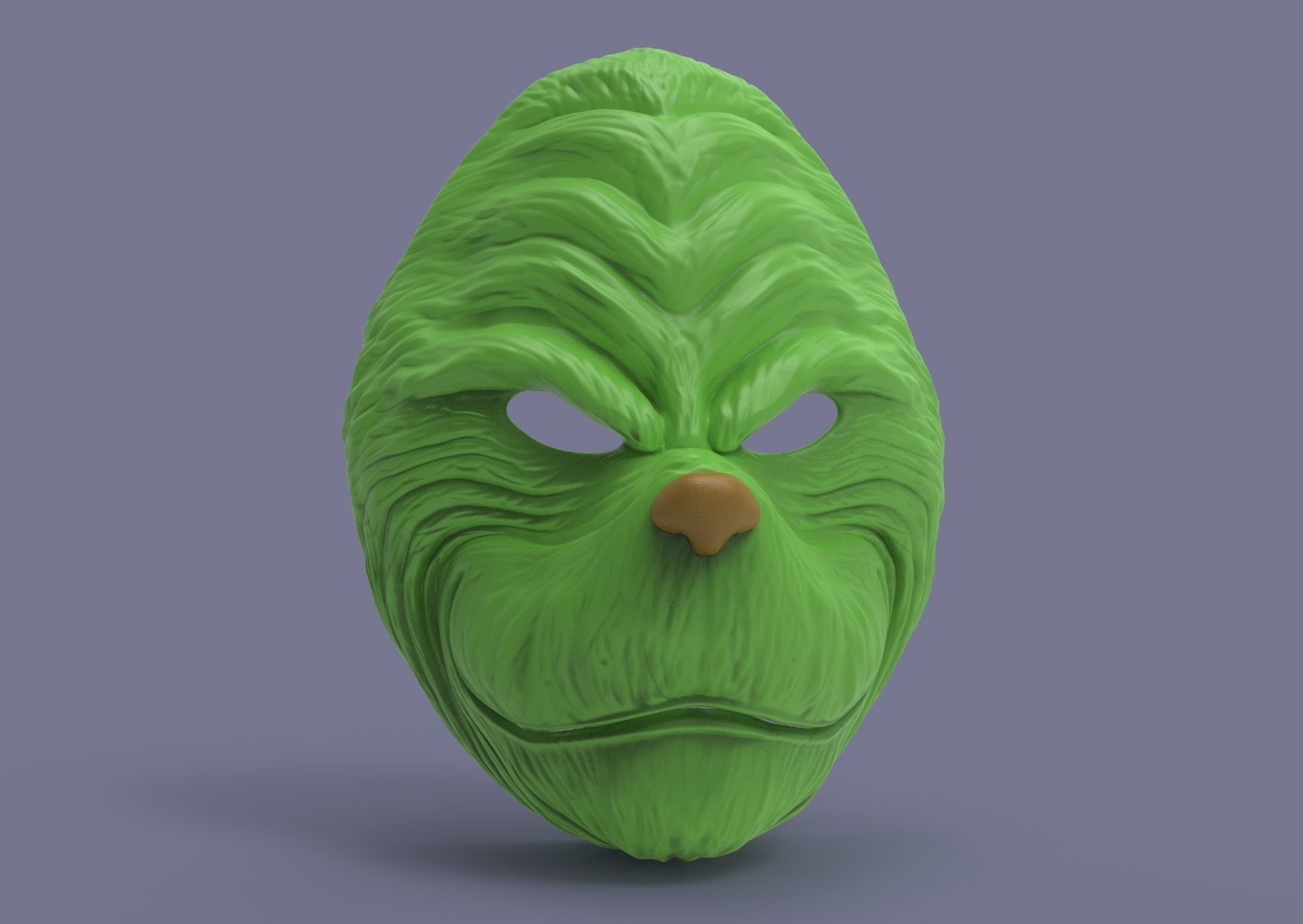 Grinch mask 3D print model_29