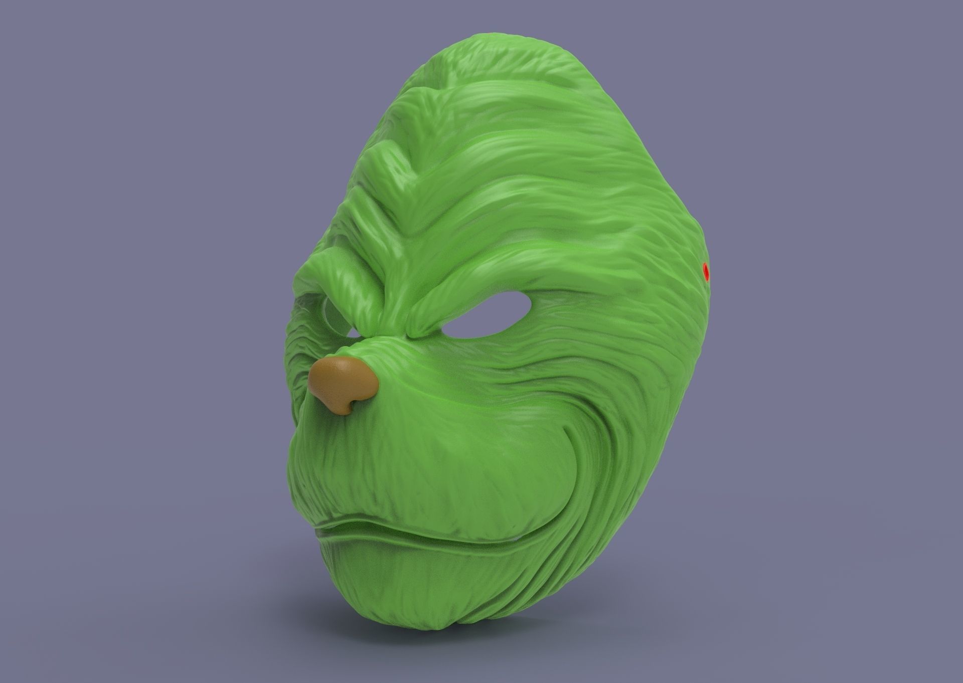 Grinch mask 3D print model_16
