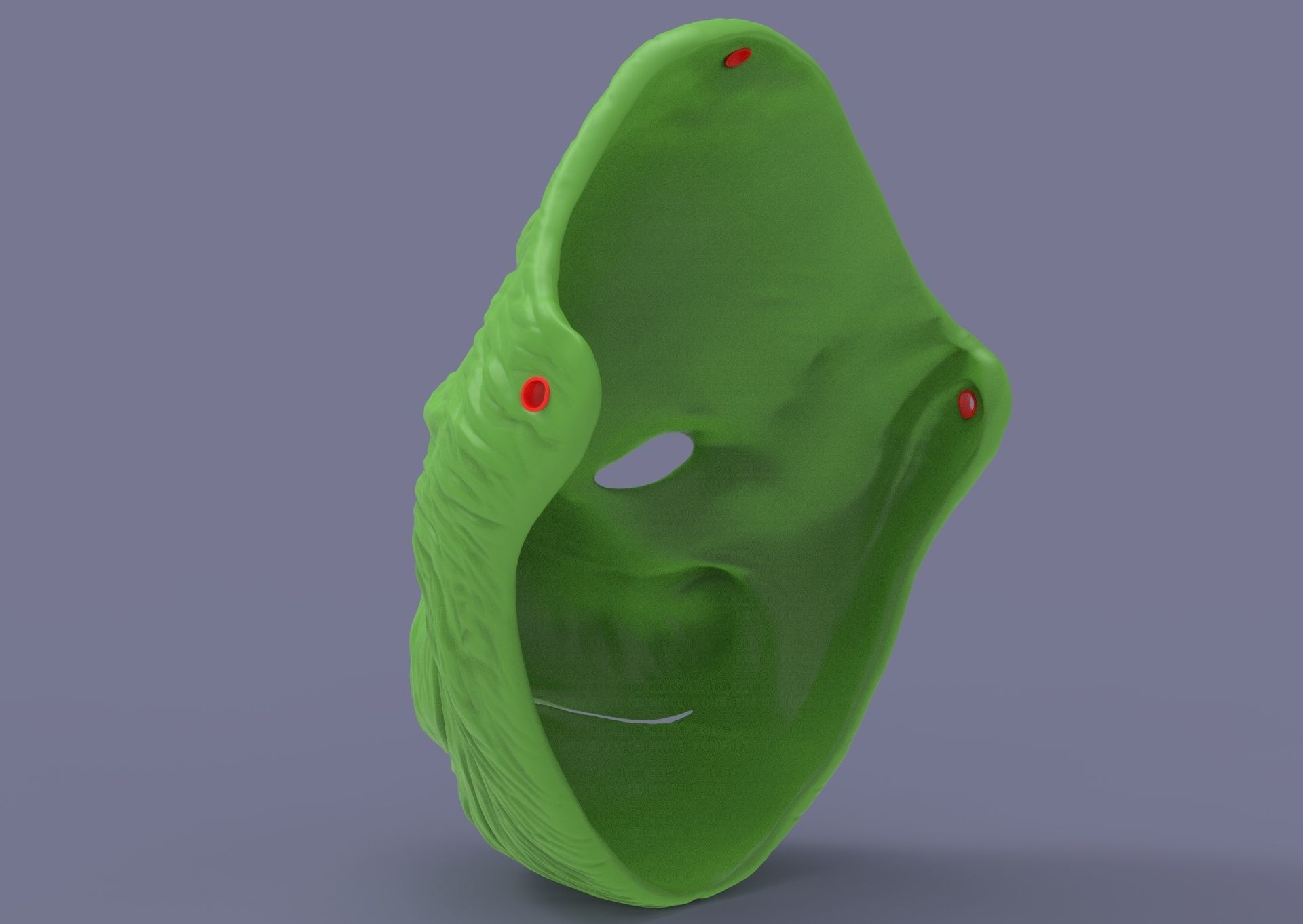 Grinch mask 3D print model_21