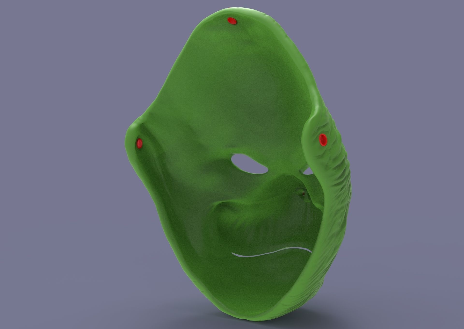 Grinch mask 3D print model_24