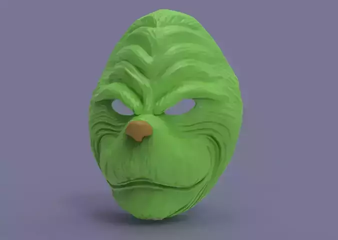 Grinch mask 3D print model