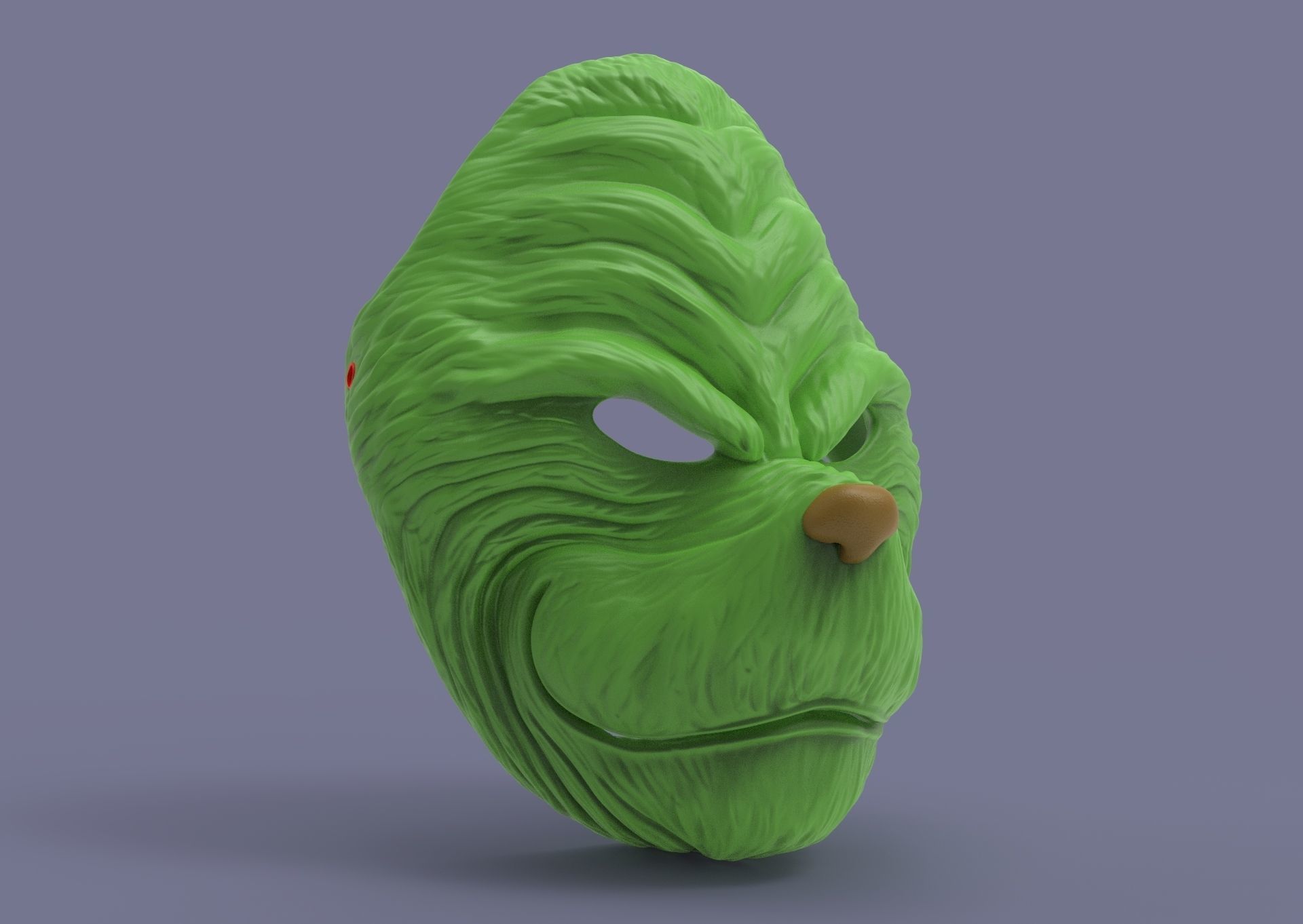 Grinch mask 3D print model_28