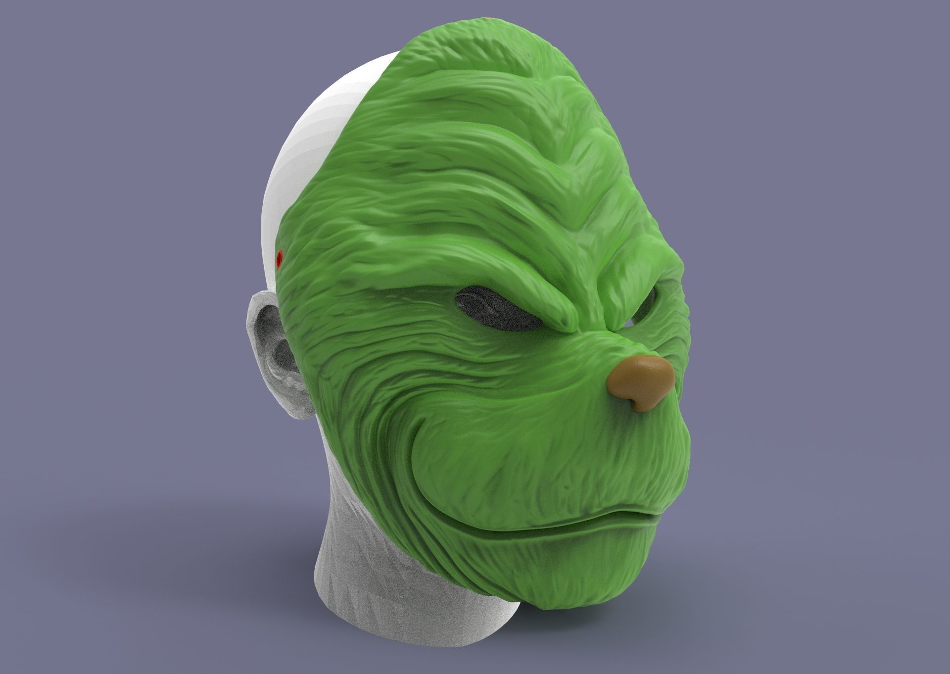 Grinch mask 3D print model_13