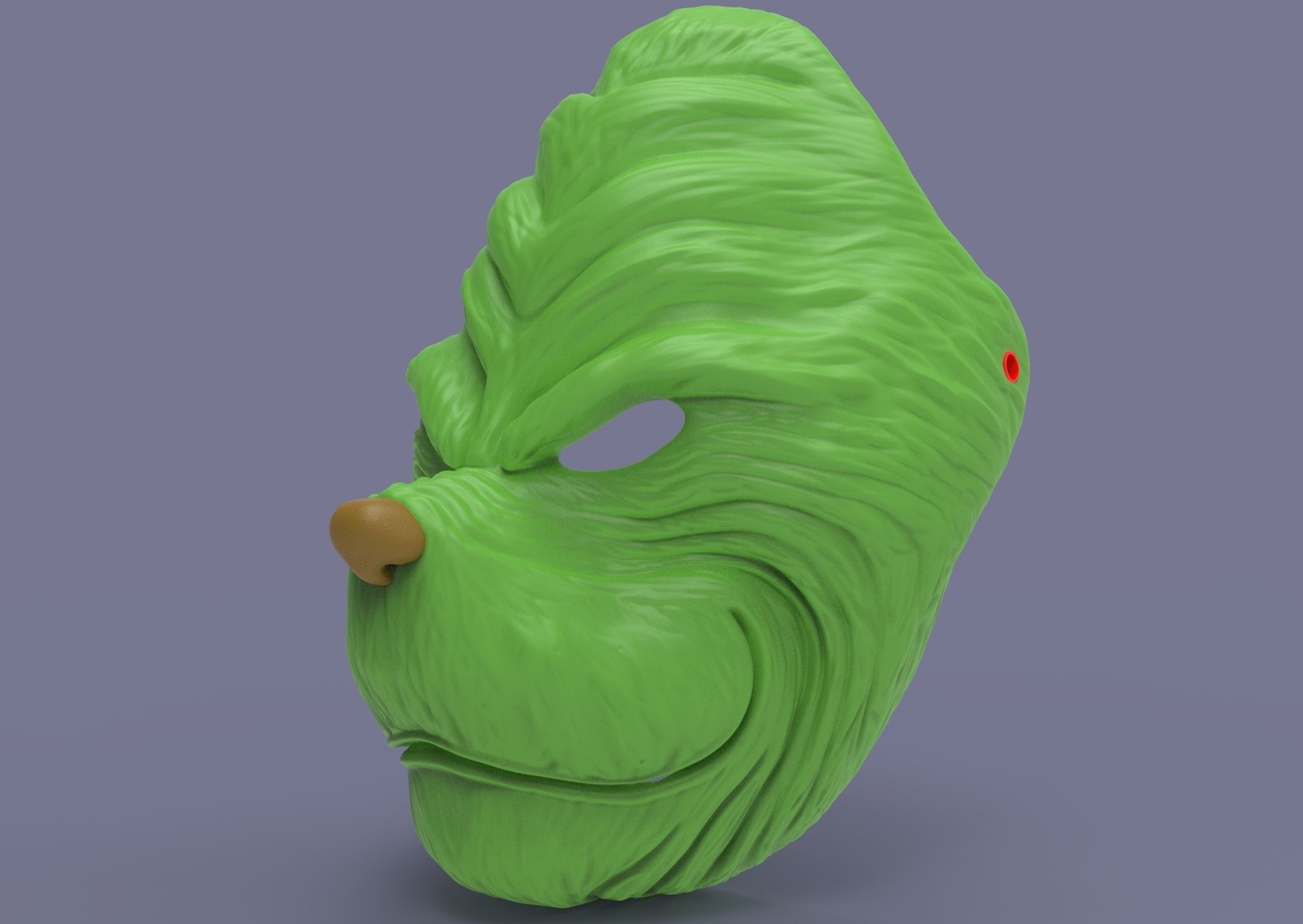 Grinch mask 3D print model_17