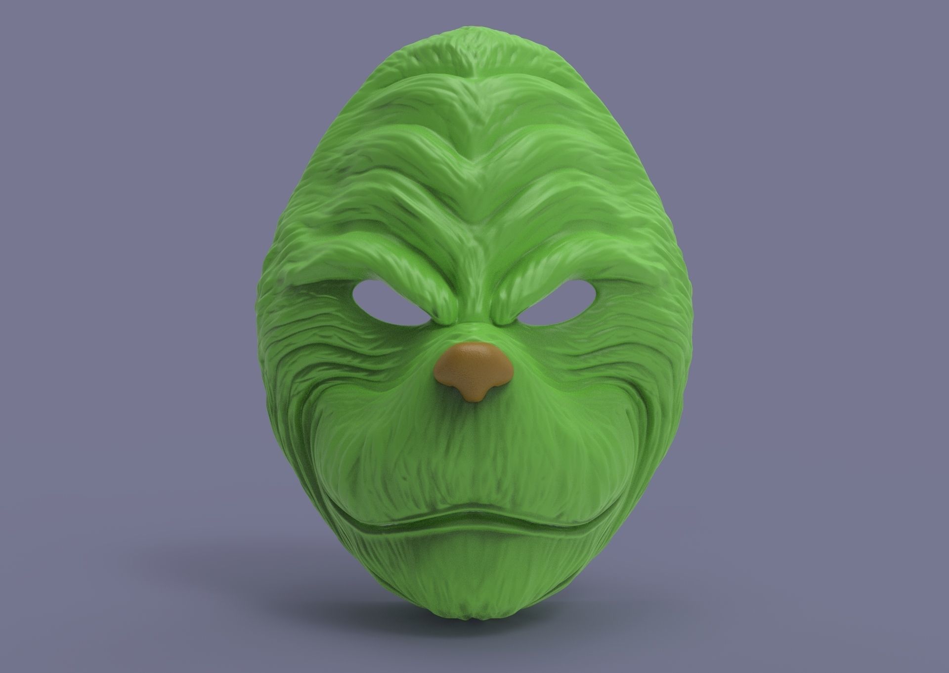 Grinch mask 3D print model_15